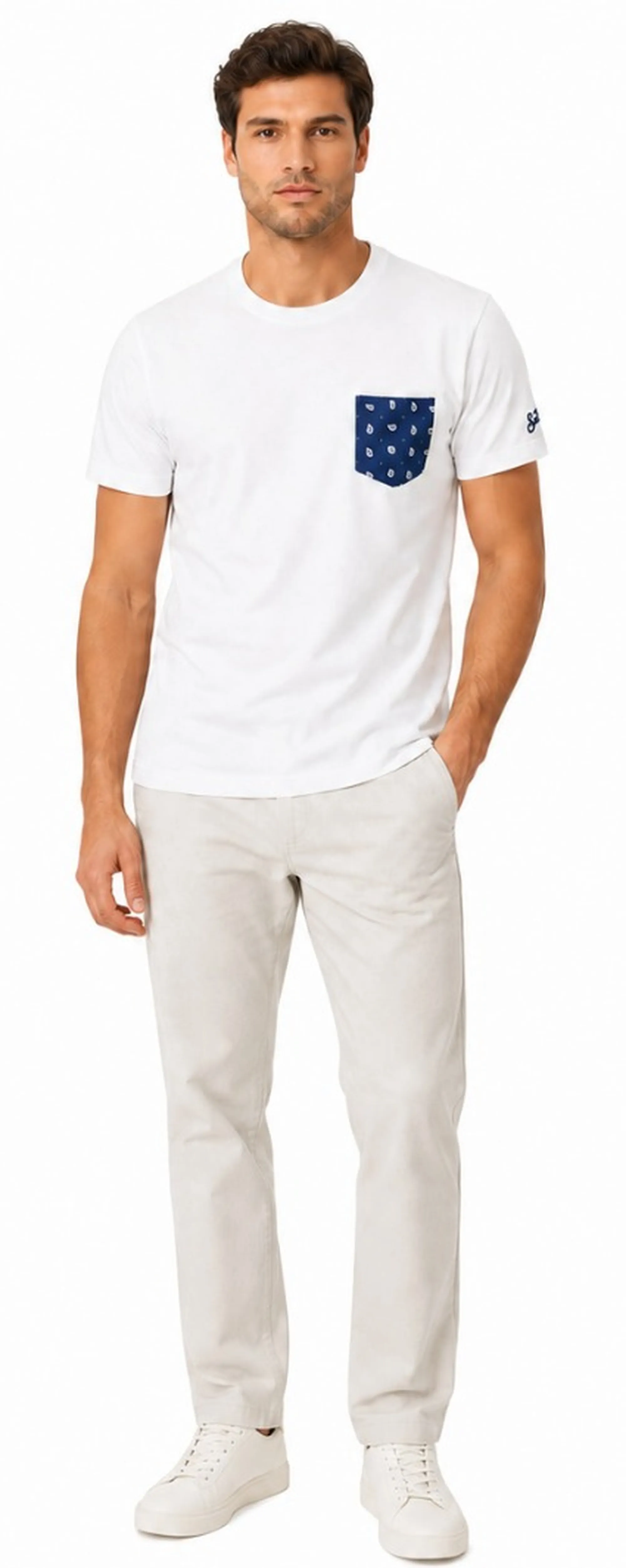 Mc2 Saint Barth B'T-Shirt ' White Bla0001-00708L 183924