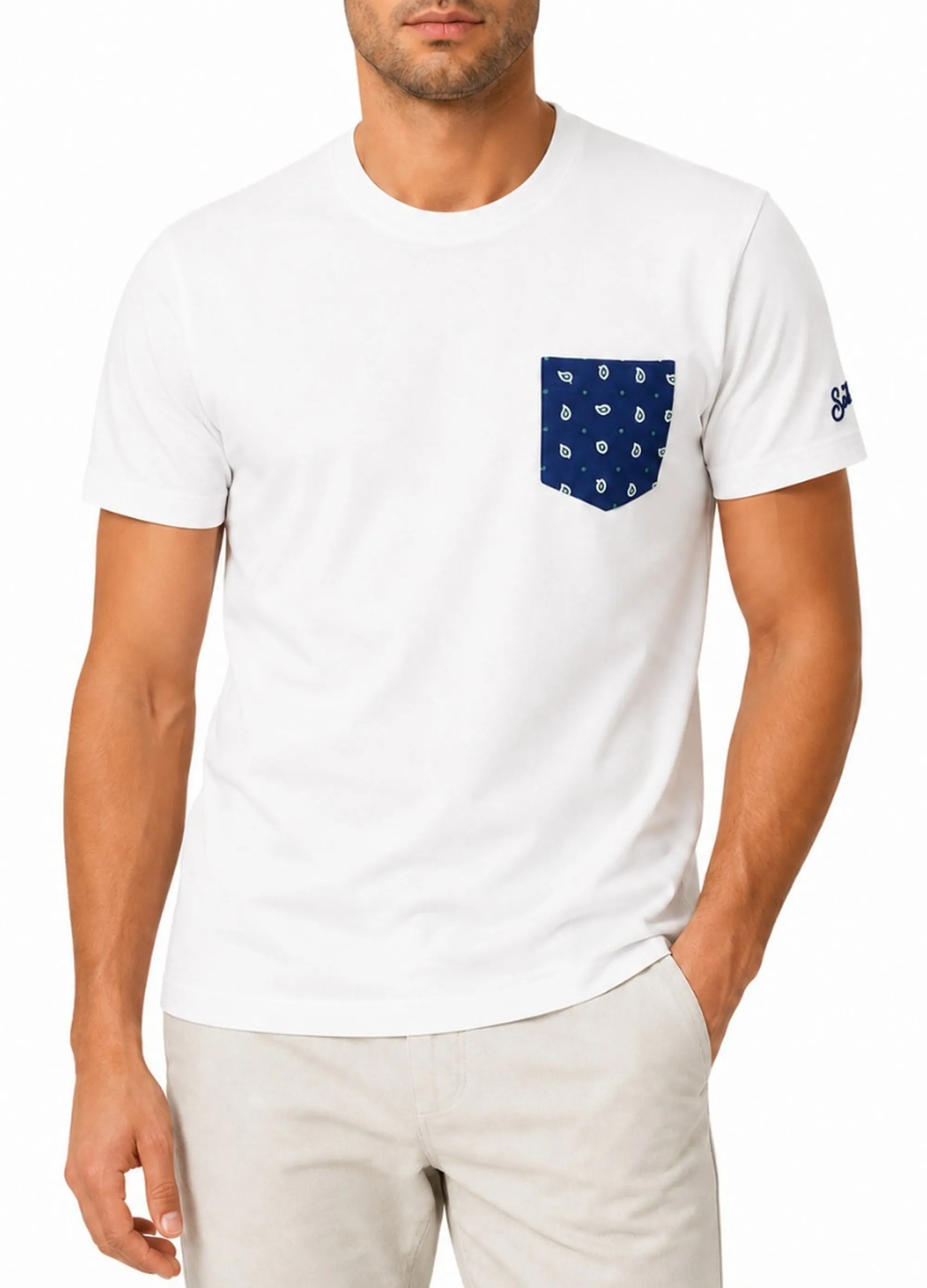 Mc2 Saint Barth B'T-Shirt ' White Bla0001-00708L 183926