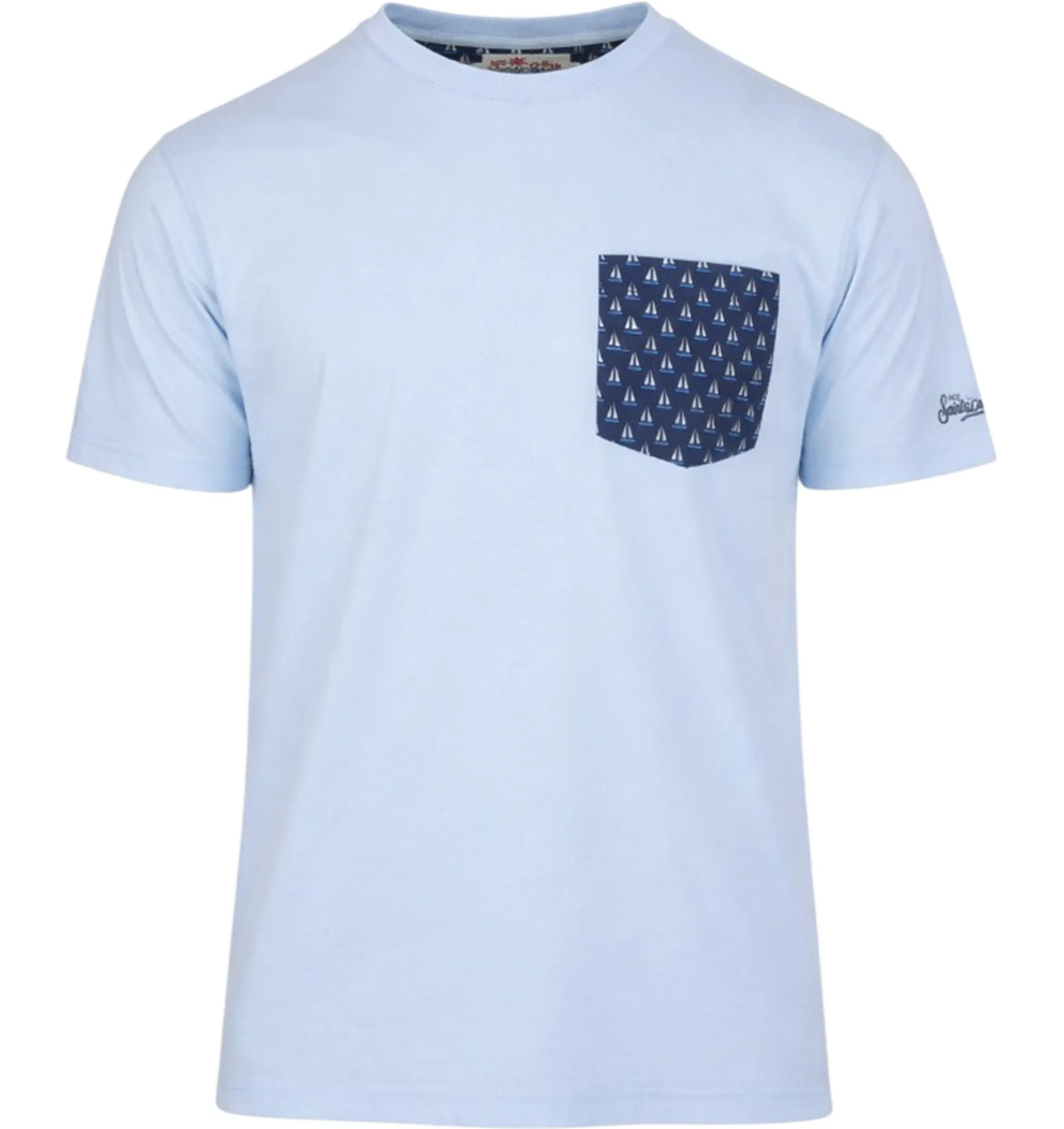 Mc2 Saint Barth B'T-Shirt Blanche' Sky Blue Bla0001-02086L 177617