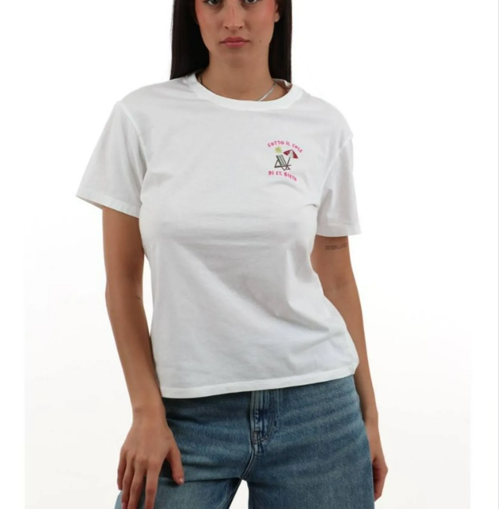 Mc2 Saint Barth T-Shirt Emilie Bianco Emi0001-03739L 183001