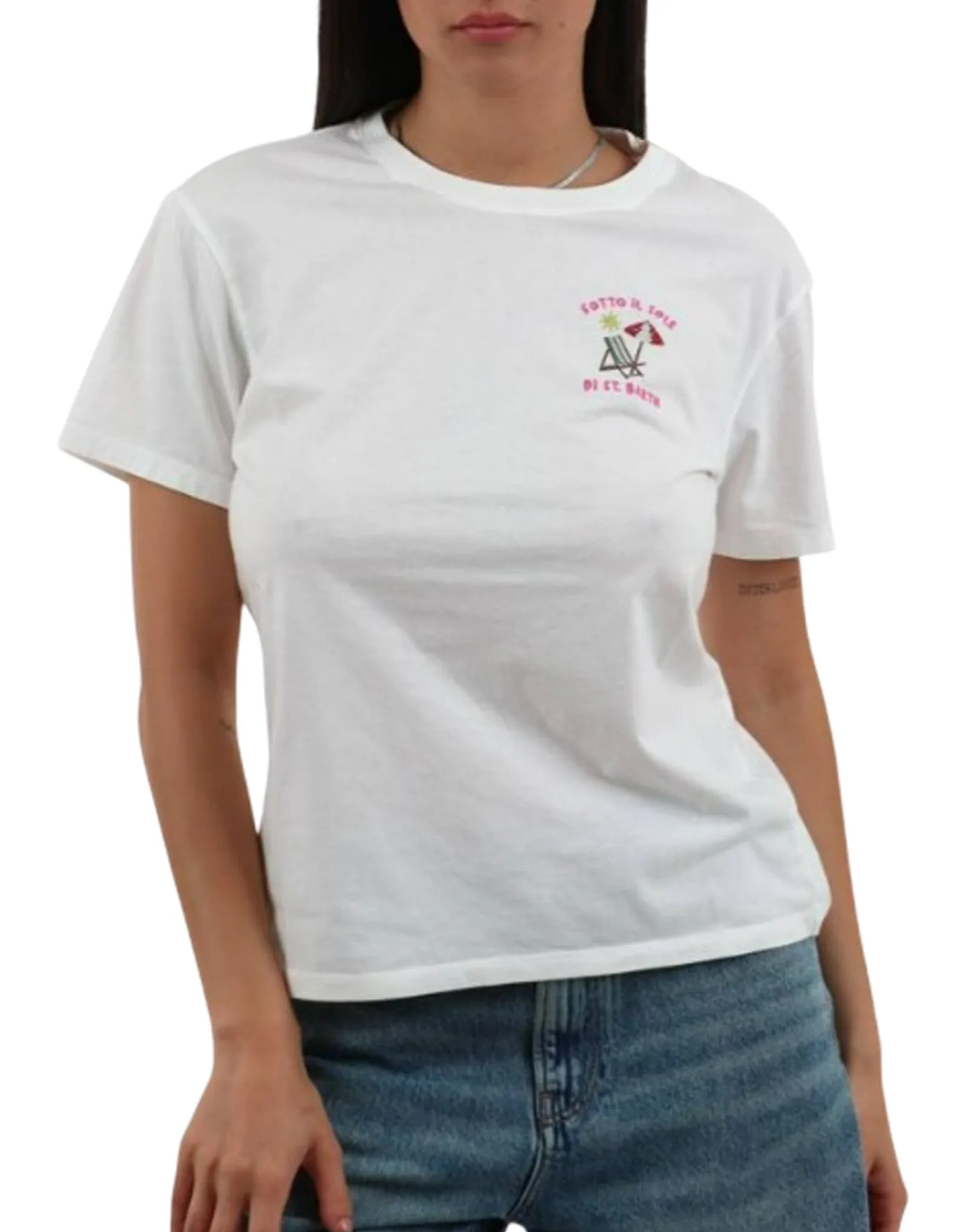 Mc2 Saint Barth T-Shirt Emilie Bianco Emi0001-03739L 183242