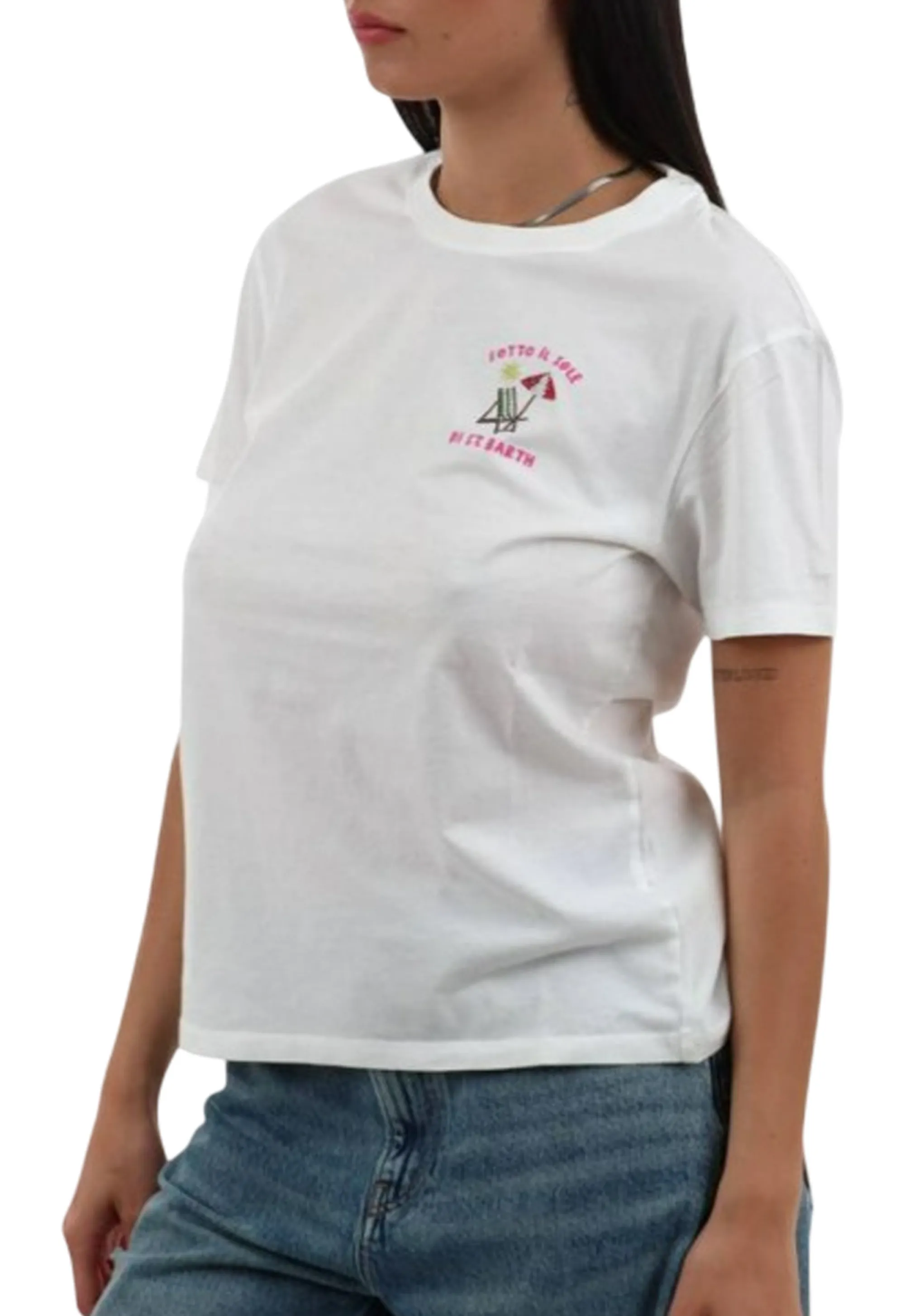 Mc2 Saint Barth B'T-Shirt Emilie' White Emi0001-03739L 183243