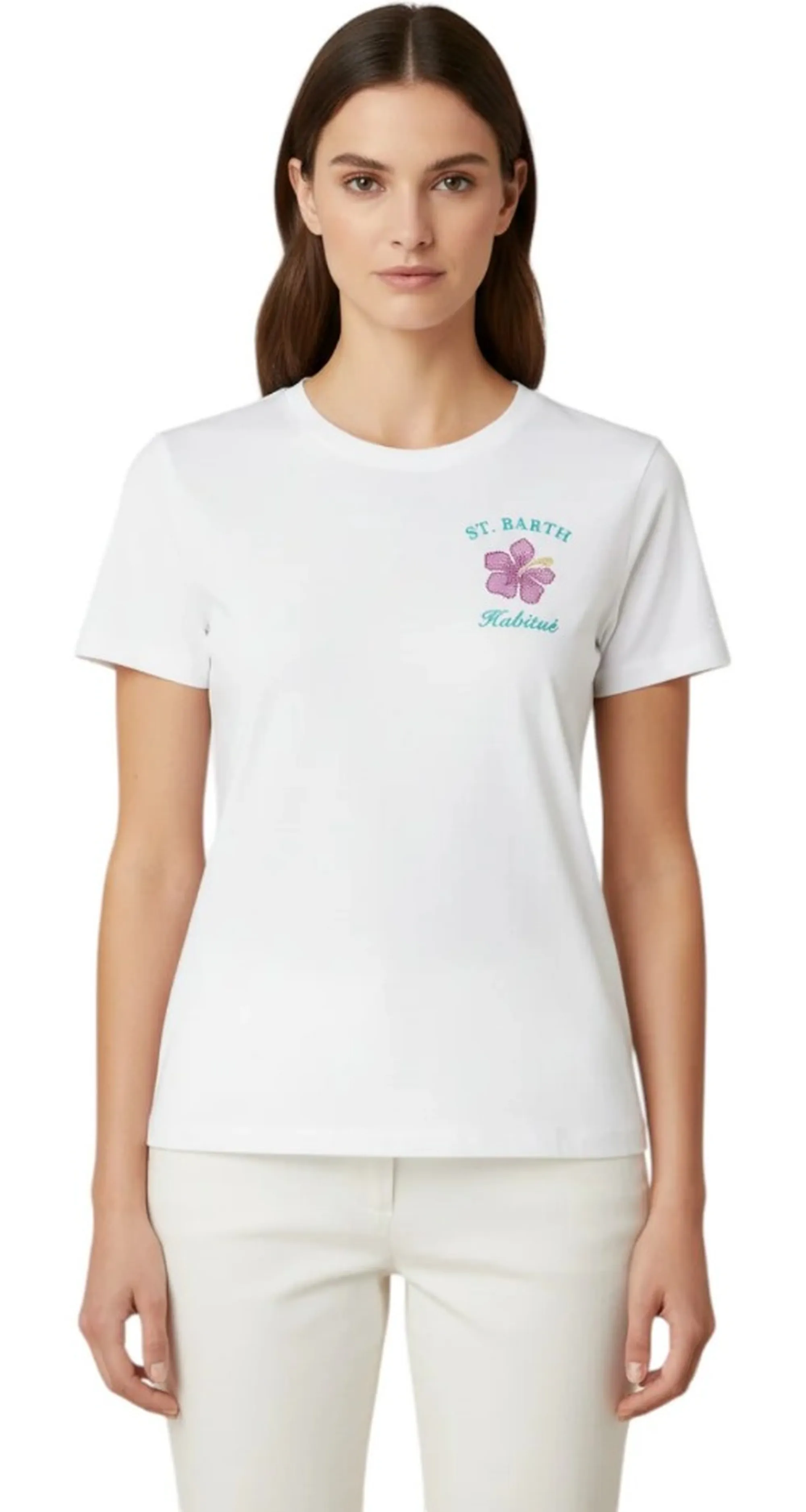 Mc2 Saint Barth T-Shirt Emilie Bianco Emi0001-08614L 182852