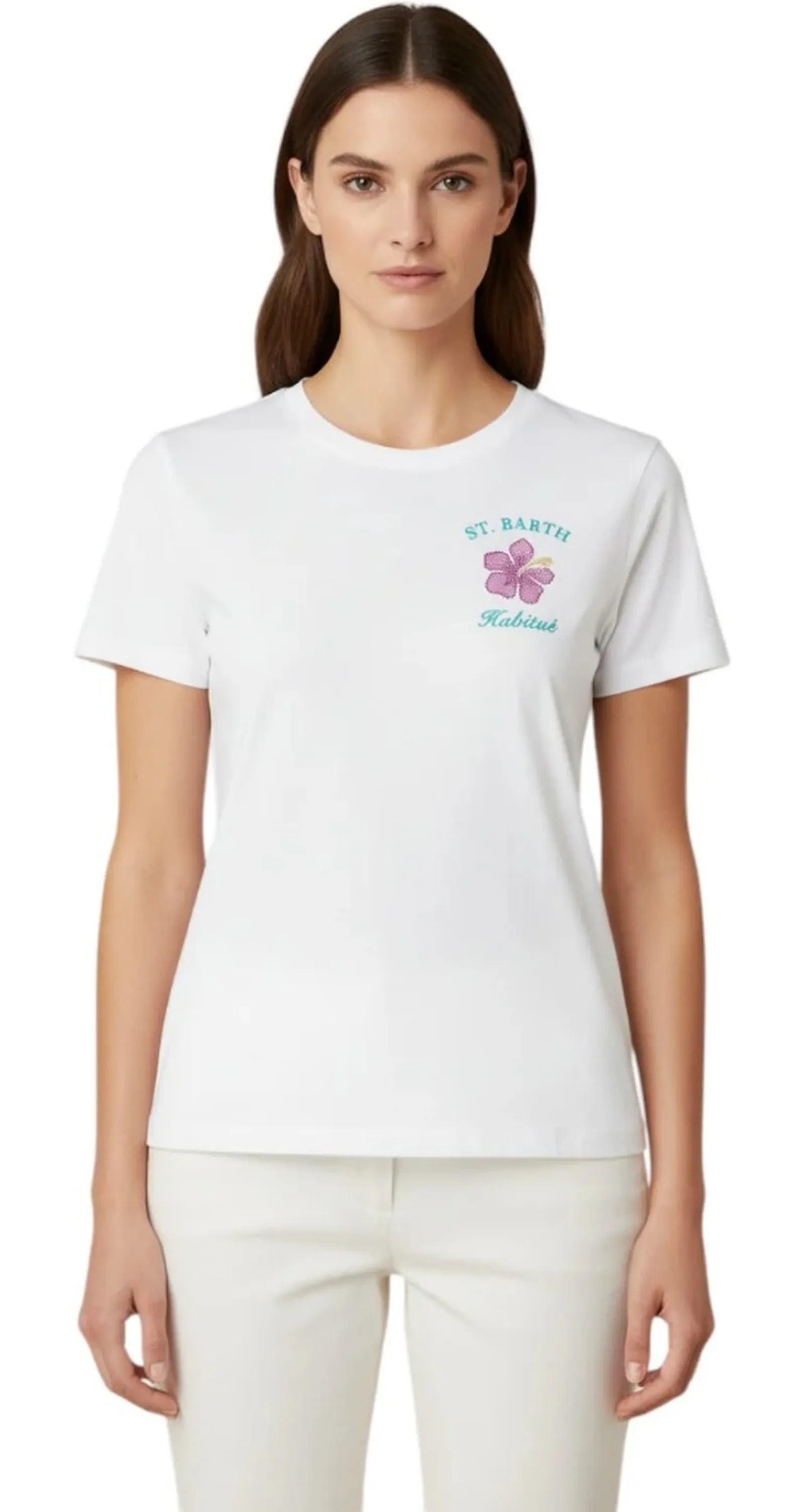 Mc2 Saint Barth T-Shirt Emilie Bianco Emi0001-08614L 182852