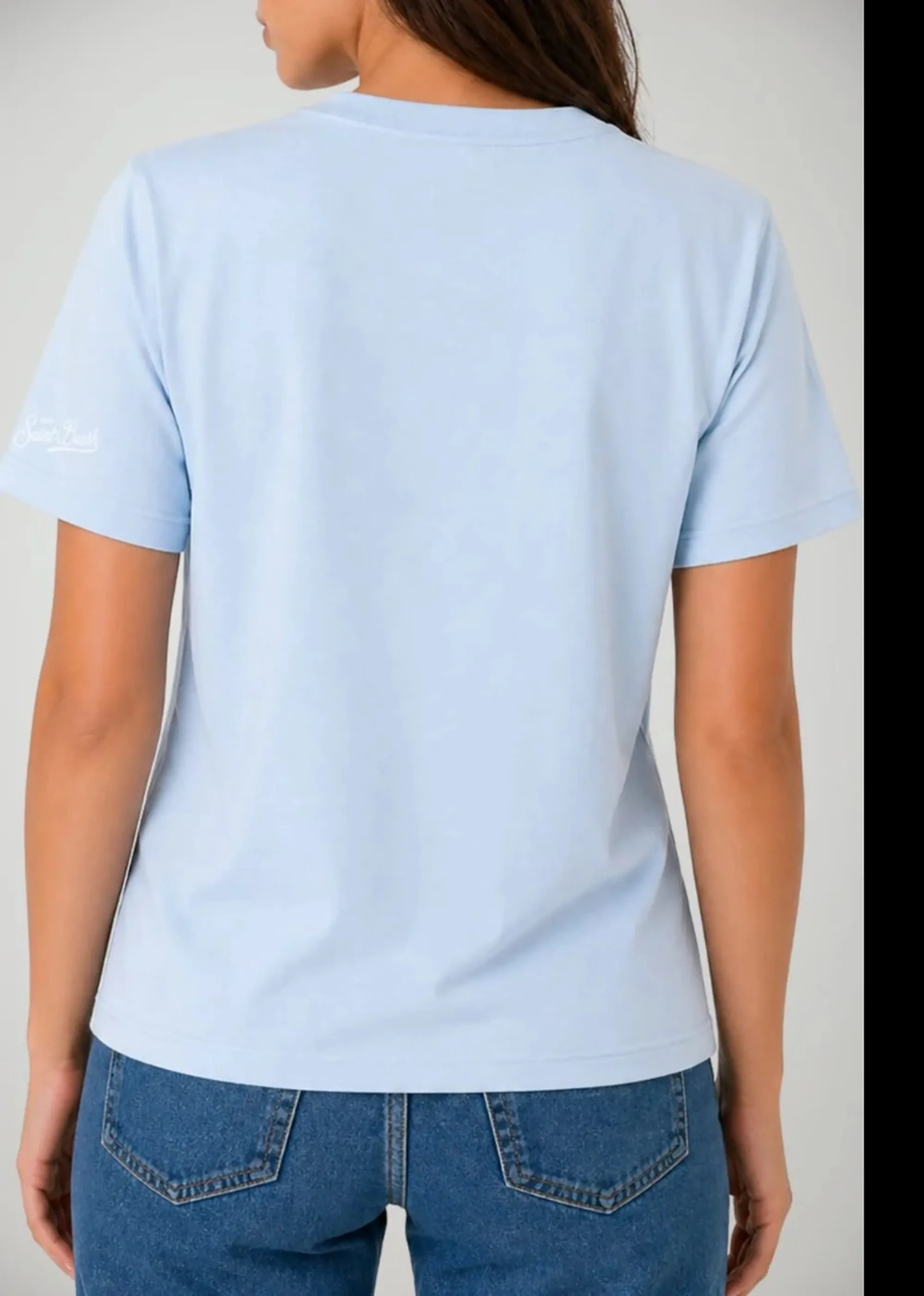 Mc2 Saint Barth B'T-Shirt Emilie' Celeste Emi0001-01097L 183115