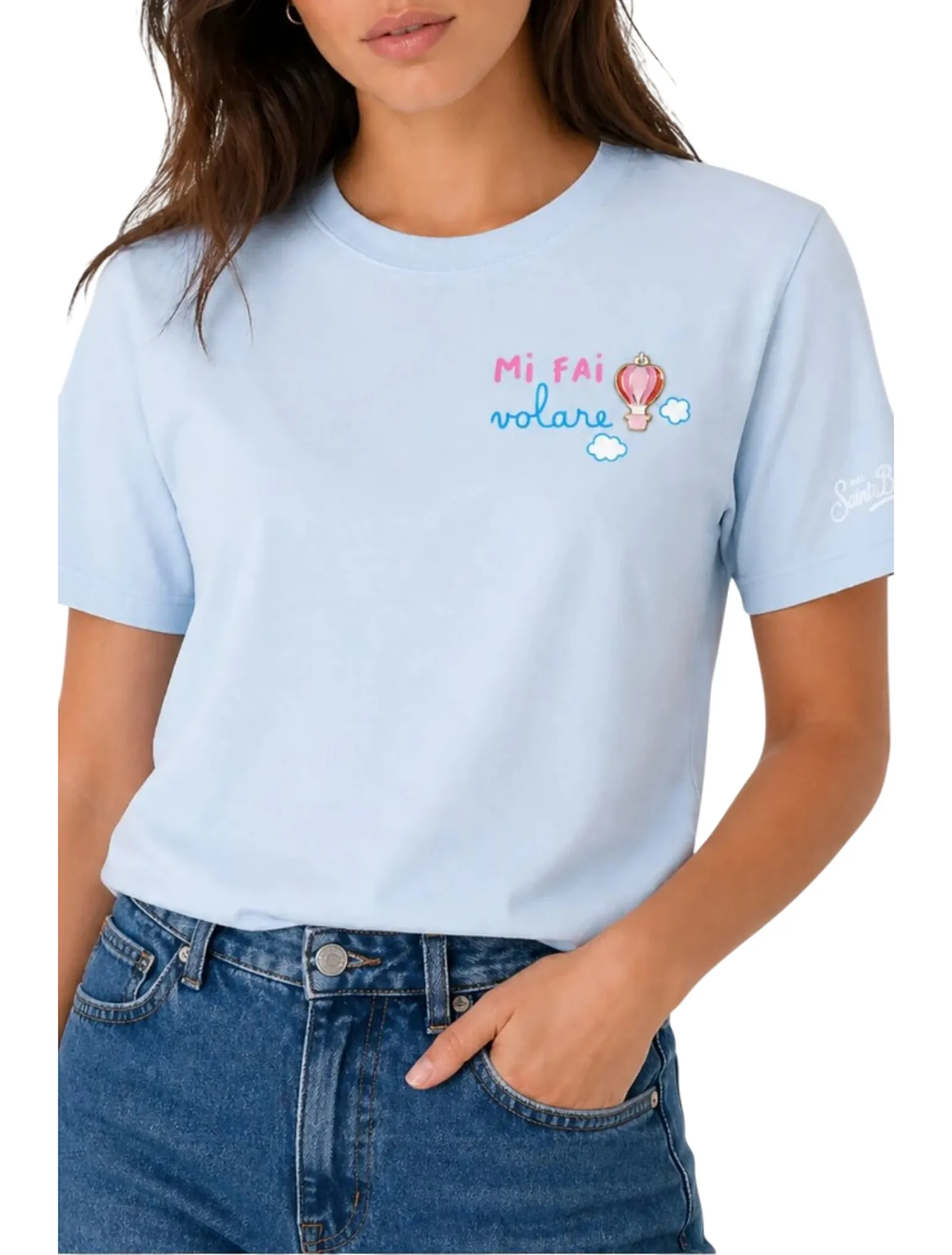 Mc2 Saint Barth T-Shirt Emilie Celeste Emi0001-01097L 183140