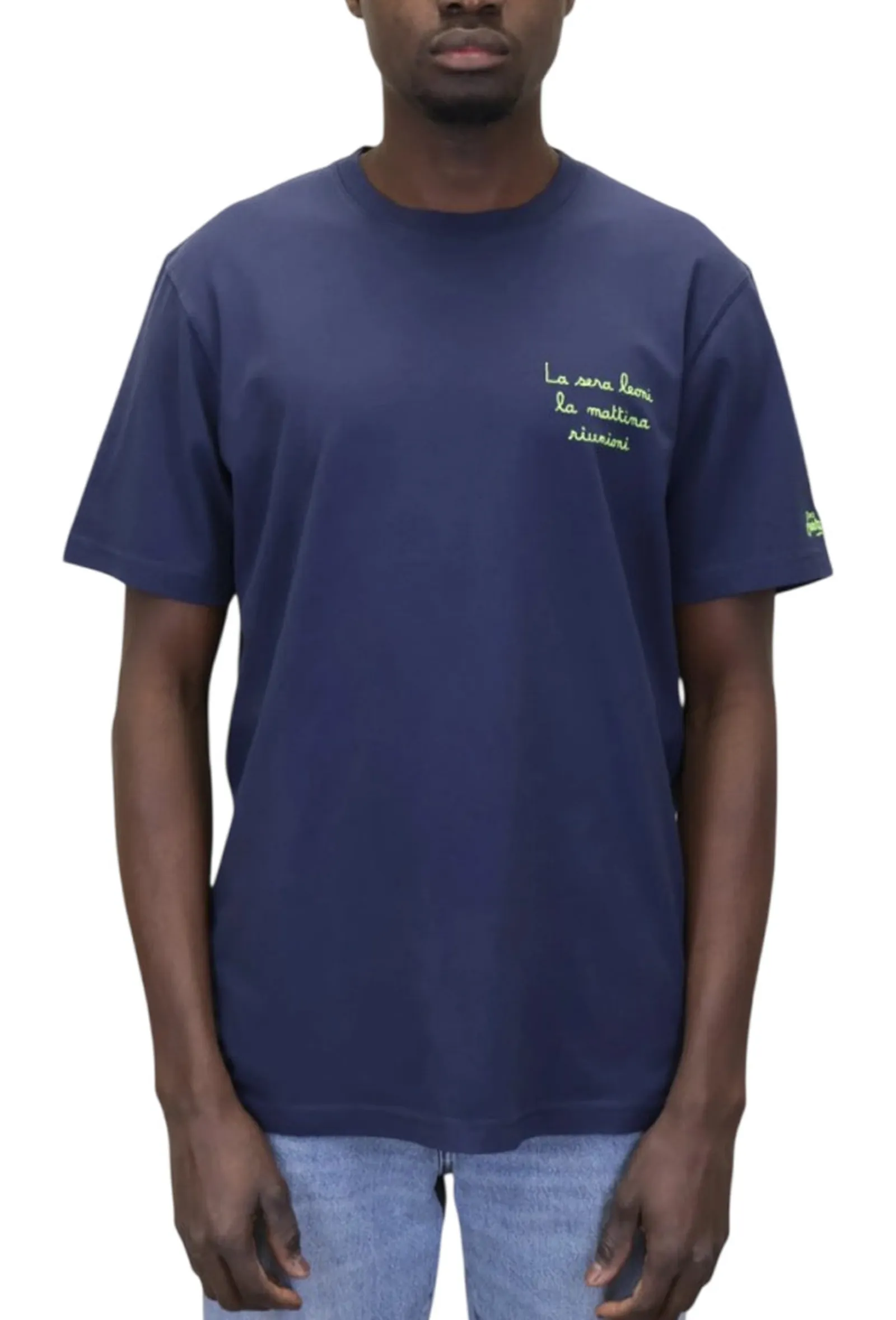 Mc2 Saint Barth T-Shirt Leoni Riunione Blu Pot0001-04434L 180012