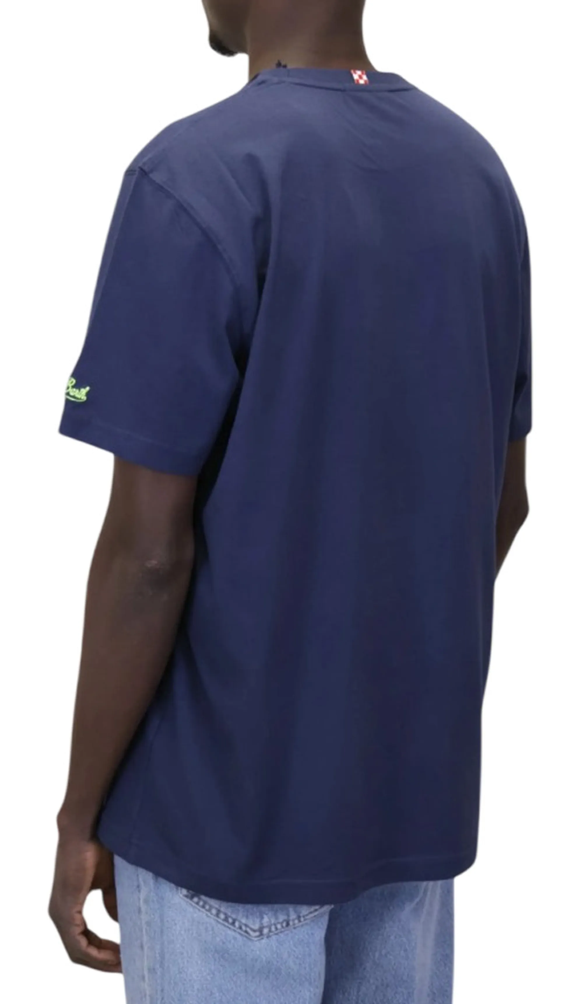 Mc2 Saint Barth T-Shirt Leoni Riunione Blu Pot0001-04434L 180014