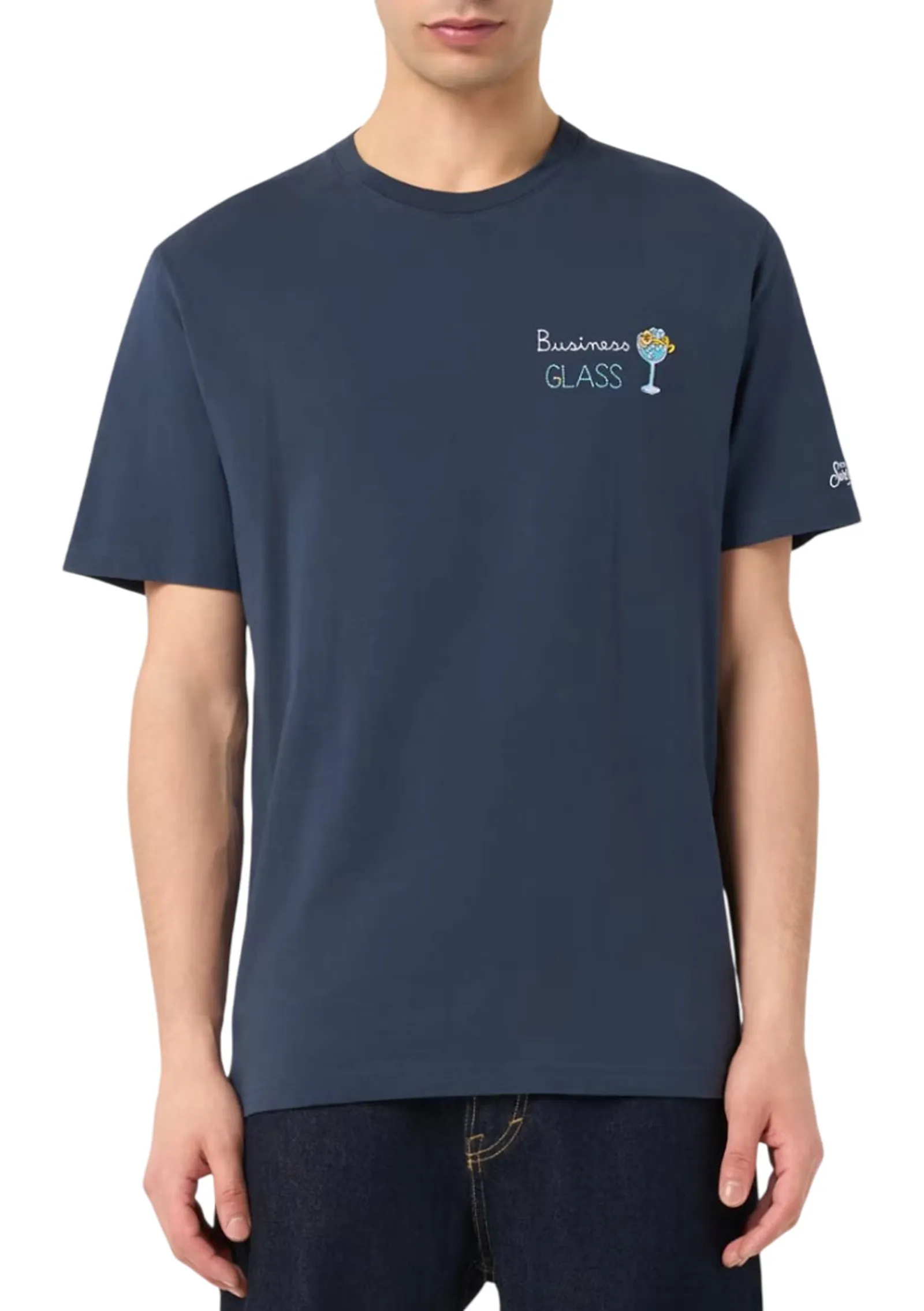 Mc2 Saint Barth T-Shirt Portofino Business Glass Blu Pot0001-00164L 177506