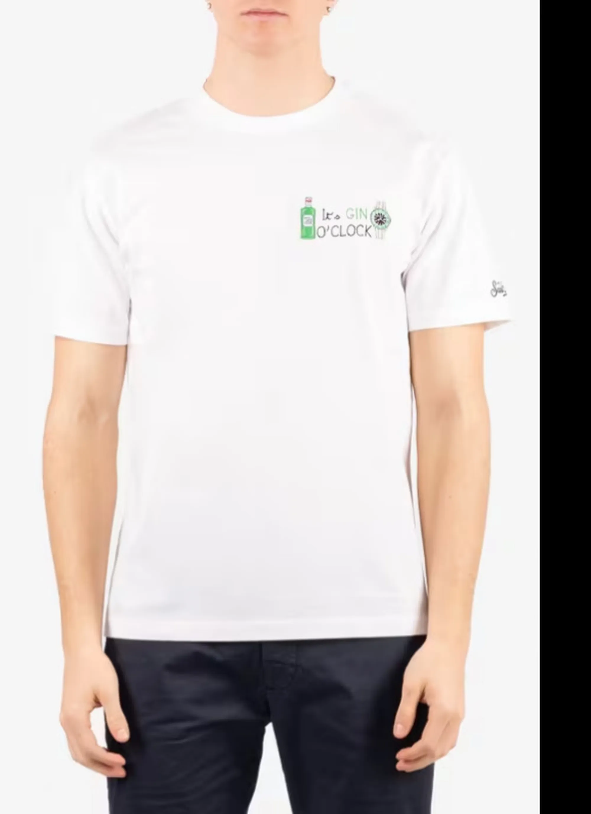 Mc2 Saint Barth B'T-Shirt Portofino Gin Clock' White Pot0001-04432L 178357