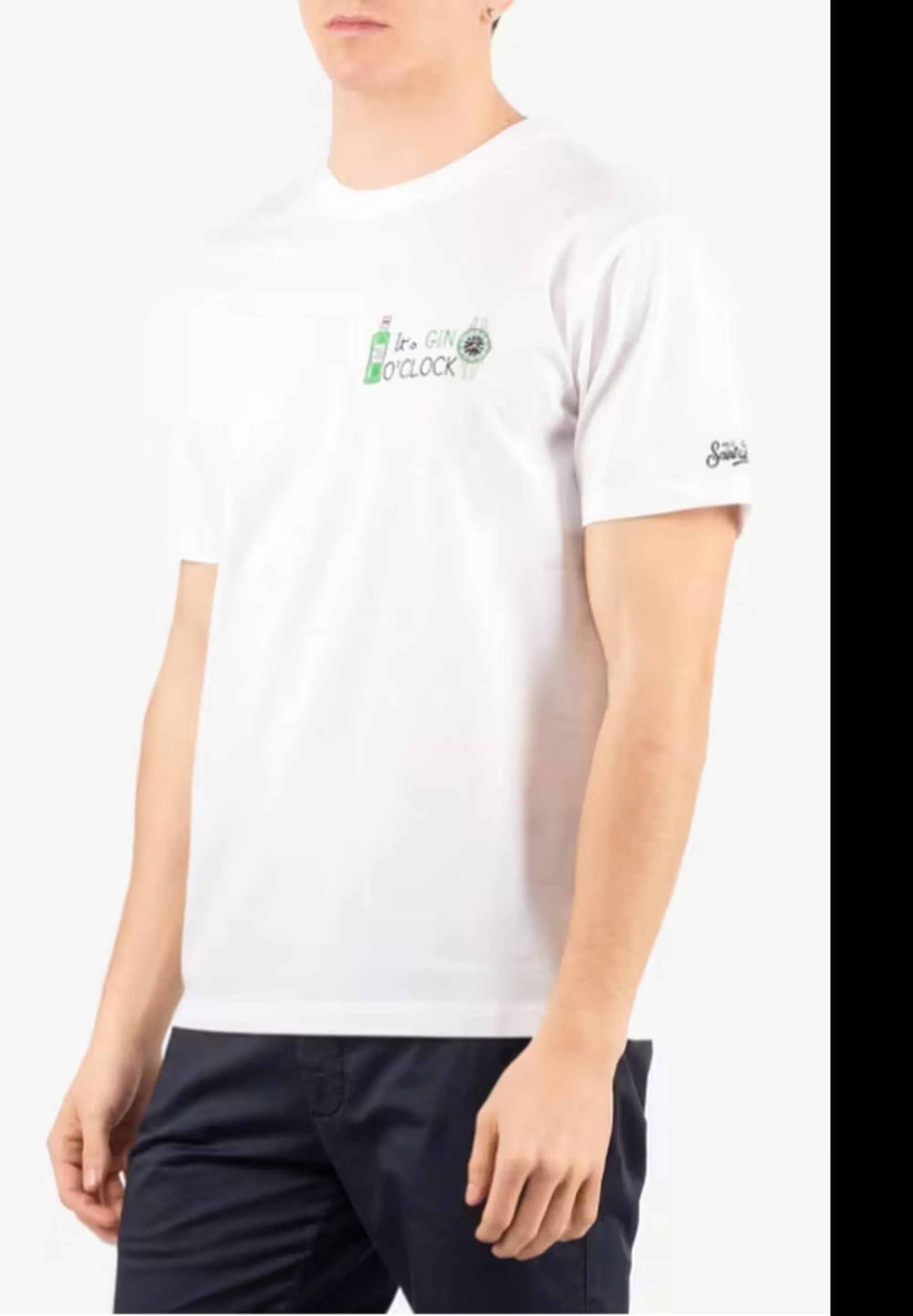 Mc2 Saint Barth B'T-Shirt Portofino Gin Clock' White Pot0001-04432L 178358
