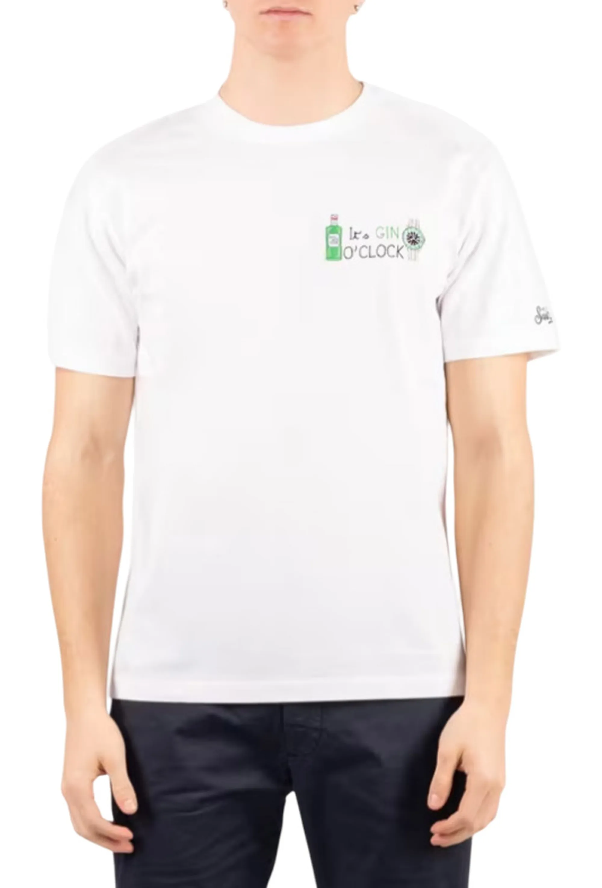 Mc2 Saint Barth B'T-Shirt Portofino Gin Clock' White Pot0001-04432L 178520