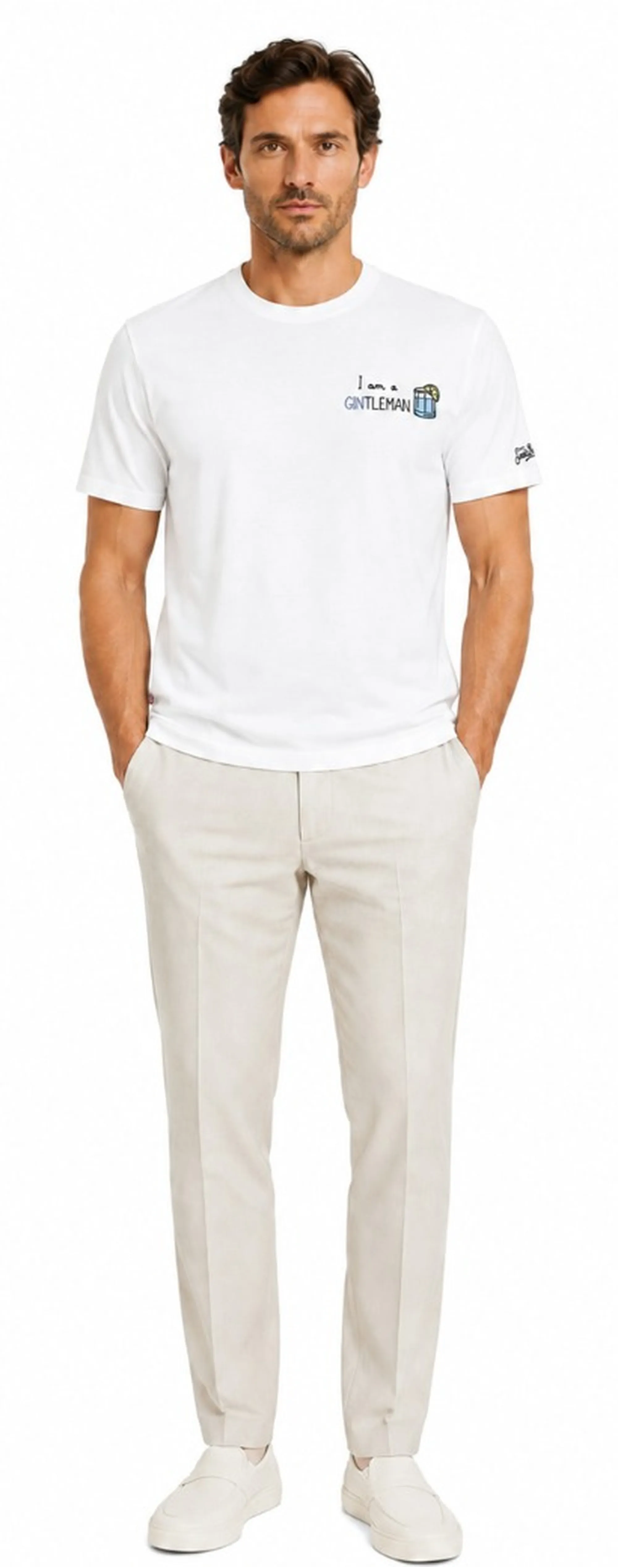 Mc2 Saint Barth T-Shirt Portofino Gintleman Bianco Pot0001-01992L 183920
