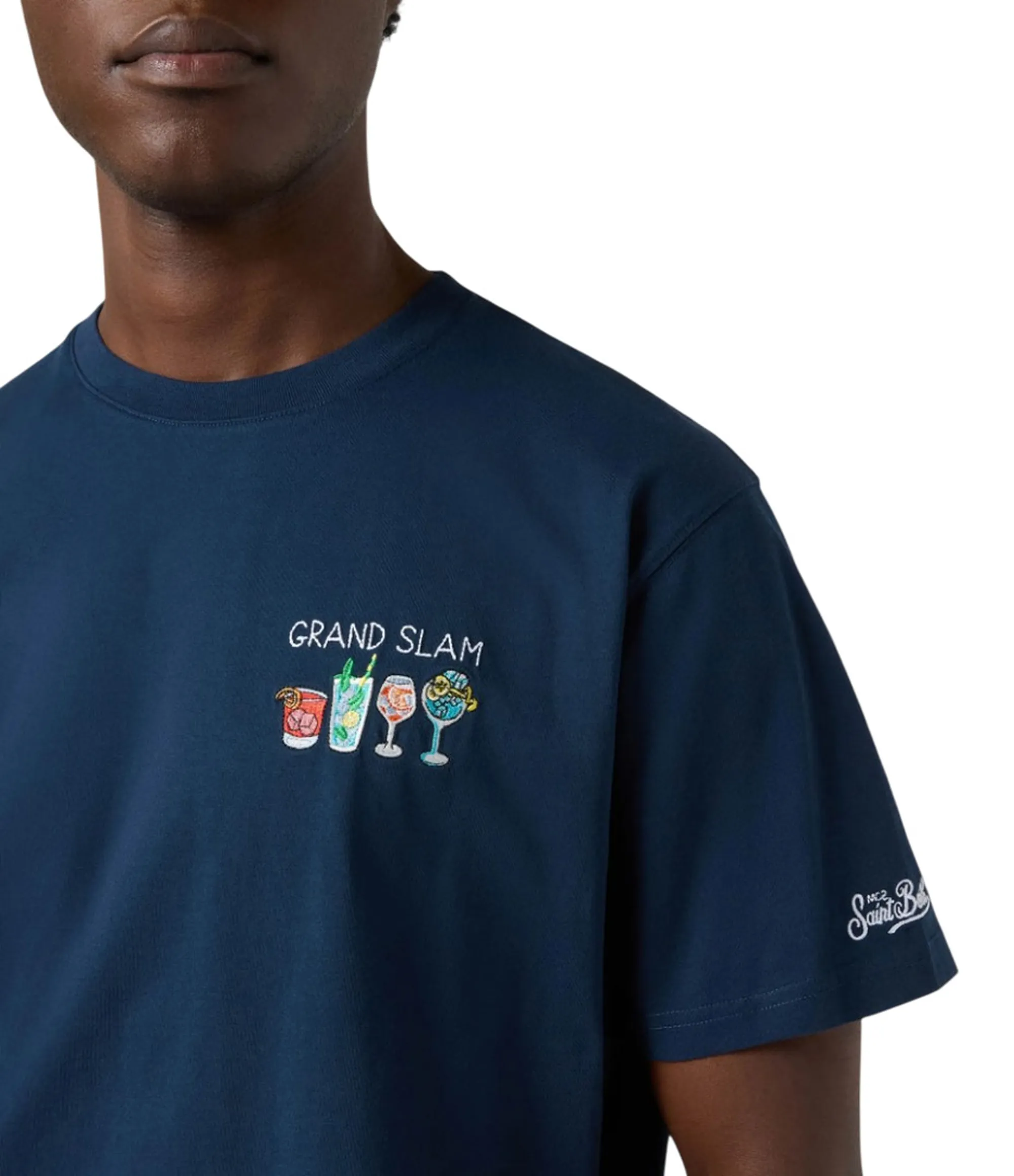 Mc2 Saint Barth B'T-Shirt Portofino Grand Slam' Blu Pot0001-04483L 177528