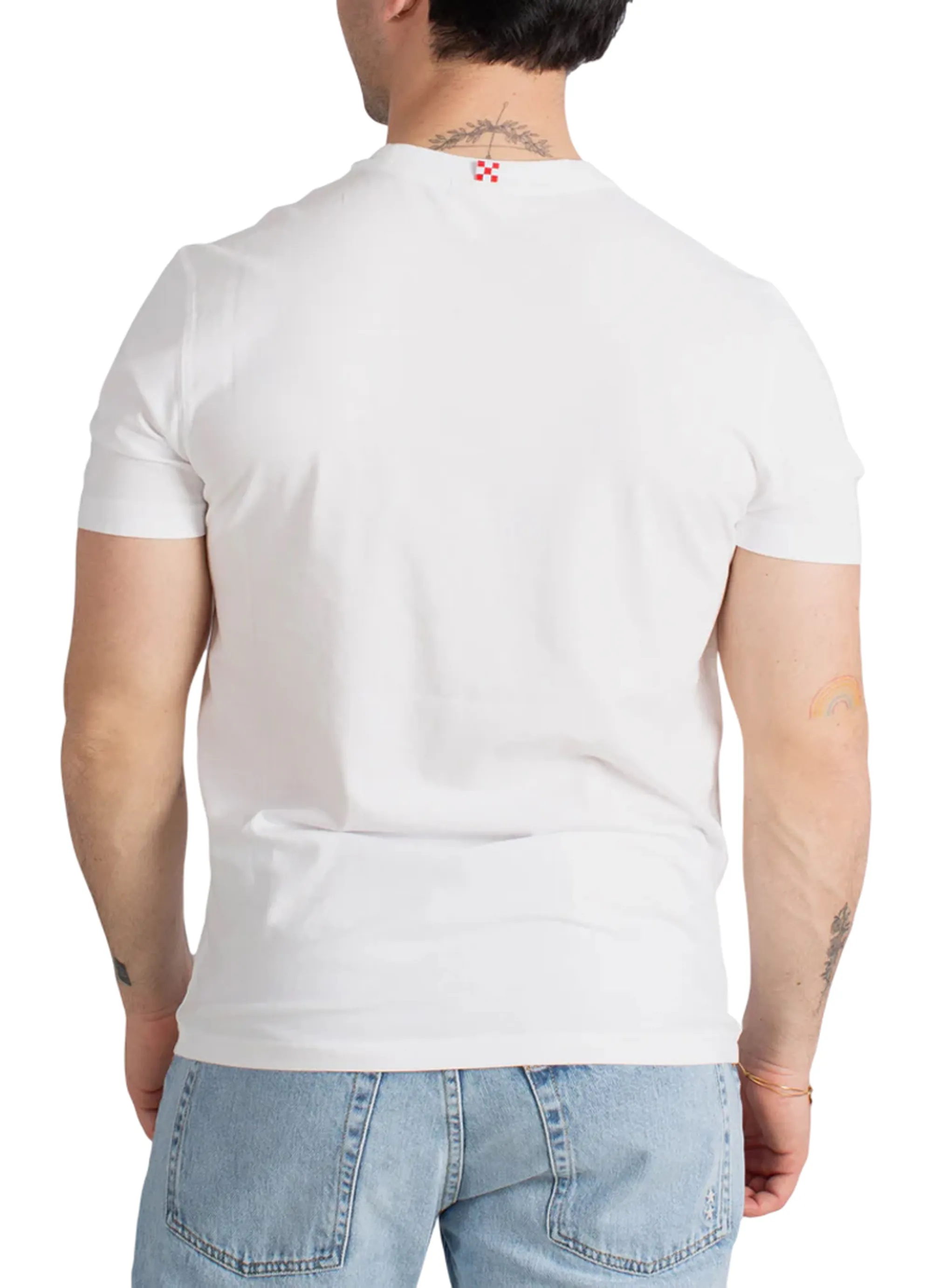 Mc2 Saint Barth B'T-Shirt Portofino I Work For The Big 4' White Pot0001-00156L 182001