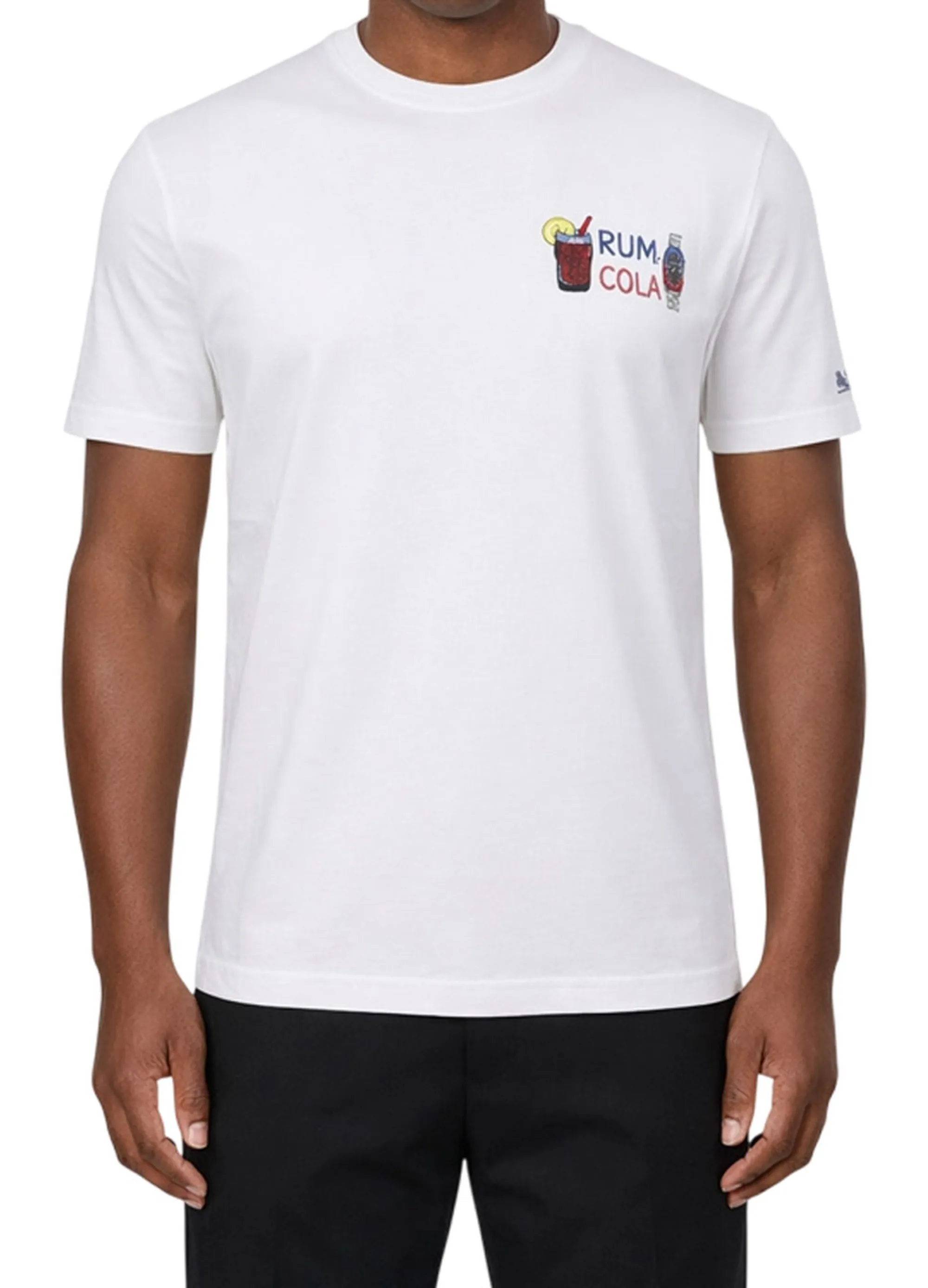 Mc2 Saint Barth T-Shirt Portofino Rum E Cola Bianco Pot0001-00321L 180010