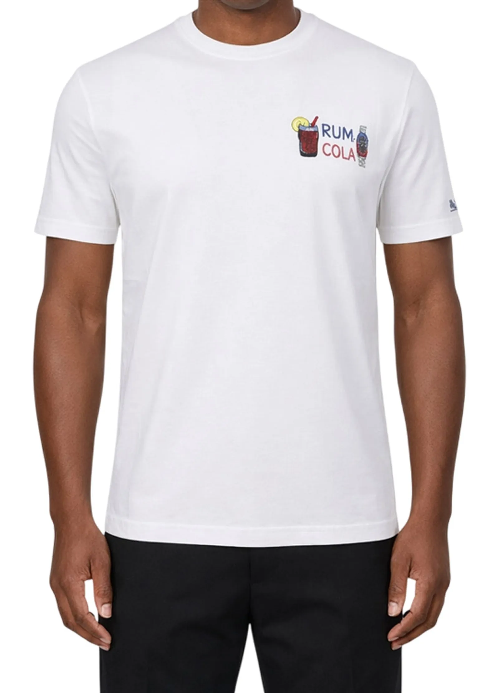 Mc2 Saint Barth T-Shirt Portofino Rum E Cola Bianco Pot0001-00321L 180010