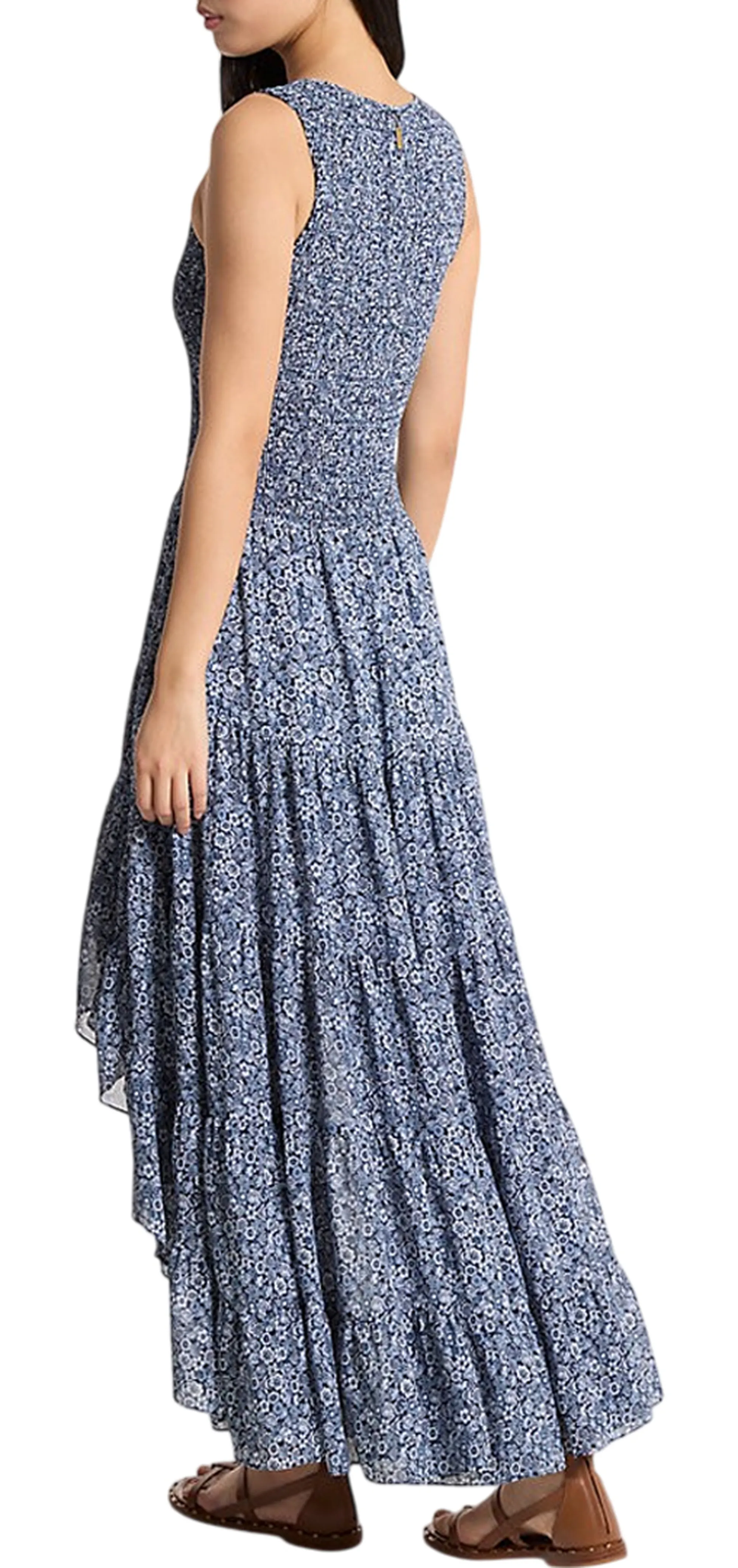 Michael Kors B'Floral Dress' Blue Ms6836Fkmn 171035