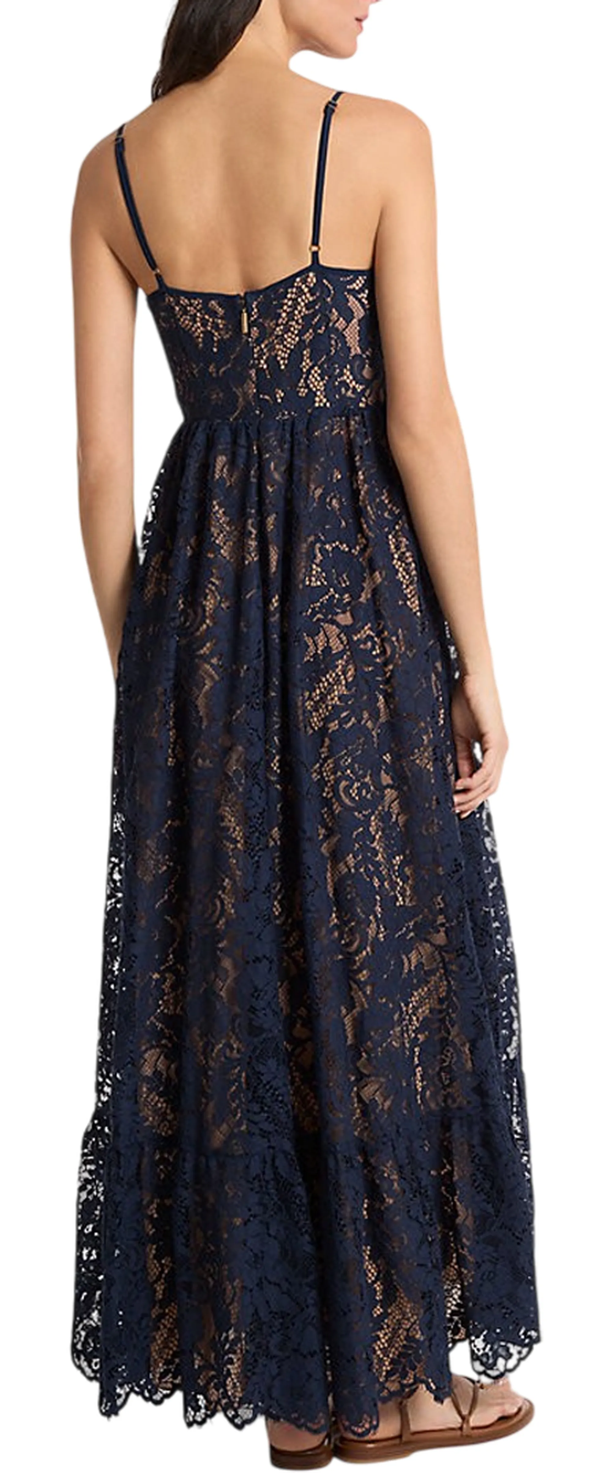 Michael Kors B'Floral Lace Dress' Dark Blue Ms683Hqkq9 171025