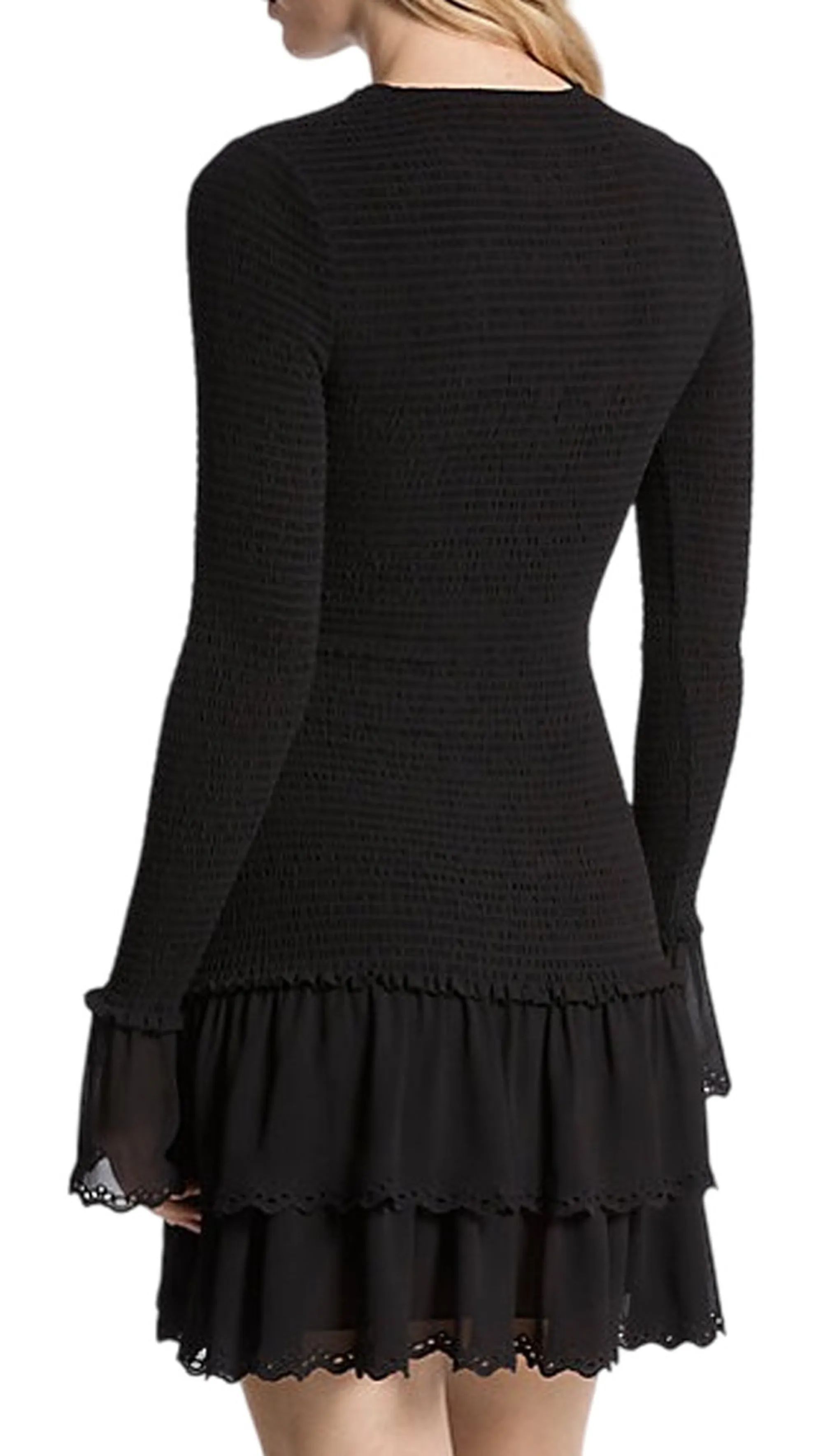 Michael Kors B'Georgette Dress' Black Mf5835C7R3 157730