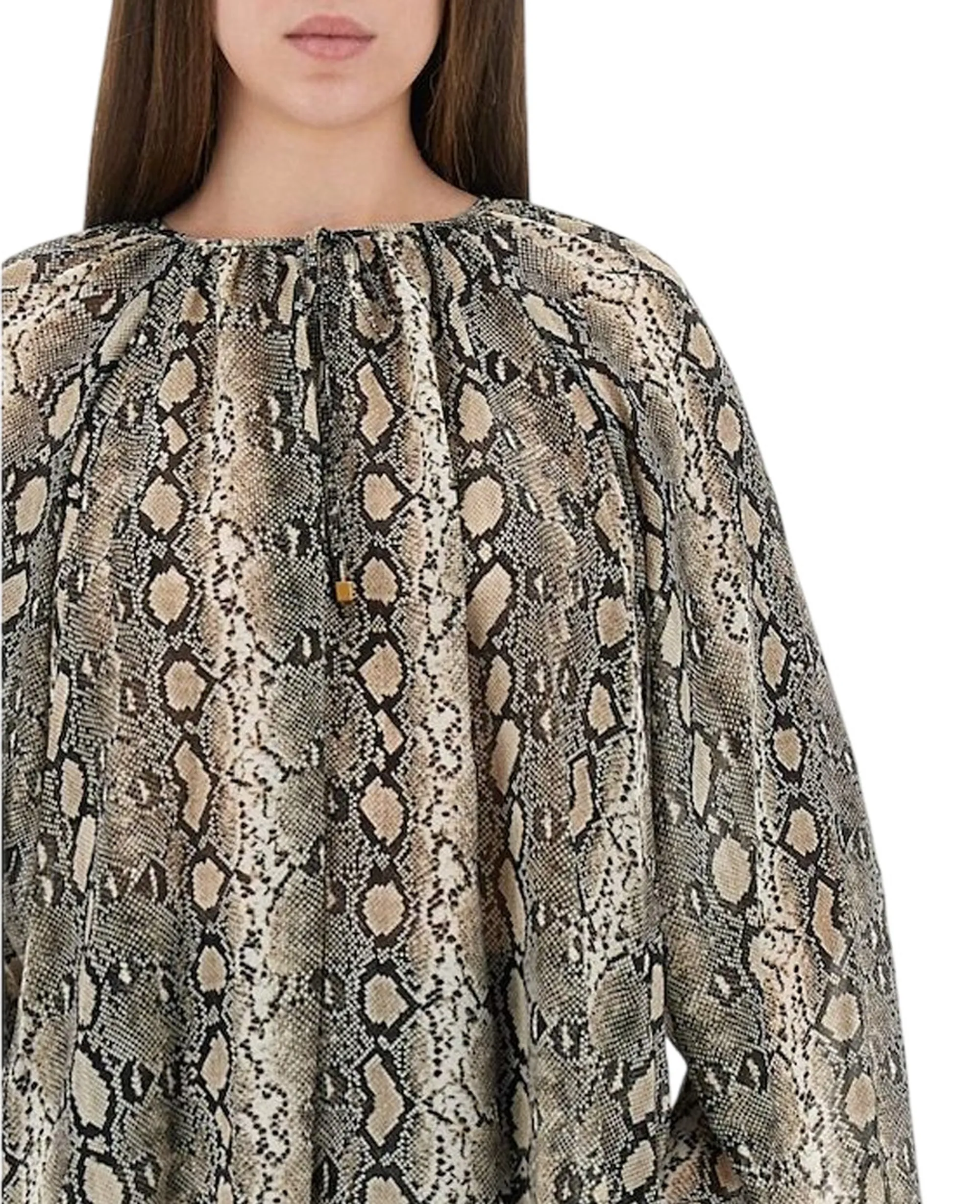 Michael Kors B'Snake Blouse' Beige Mt540R0Abe 155032
