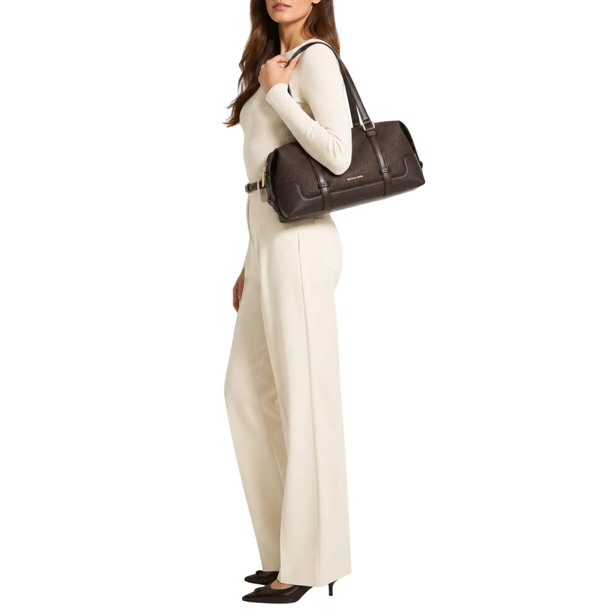Michael Kors Borsa A Spalla Teddy Grande Cioccolato 30F6G24L3L 188028