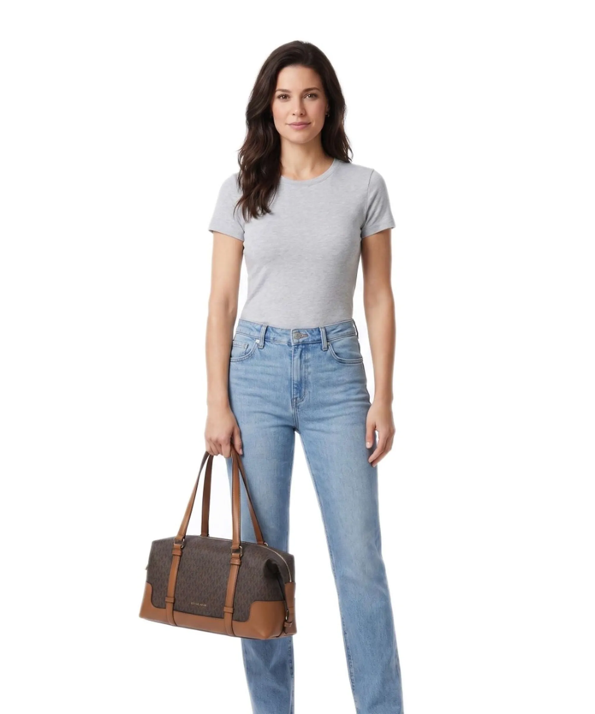 Michael Kors Borsa A Spalla Teddy Grande Marrone 30F6G24L3B 188023