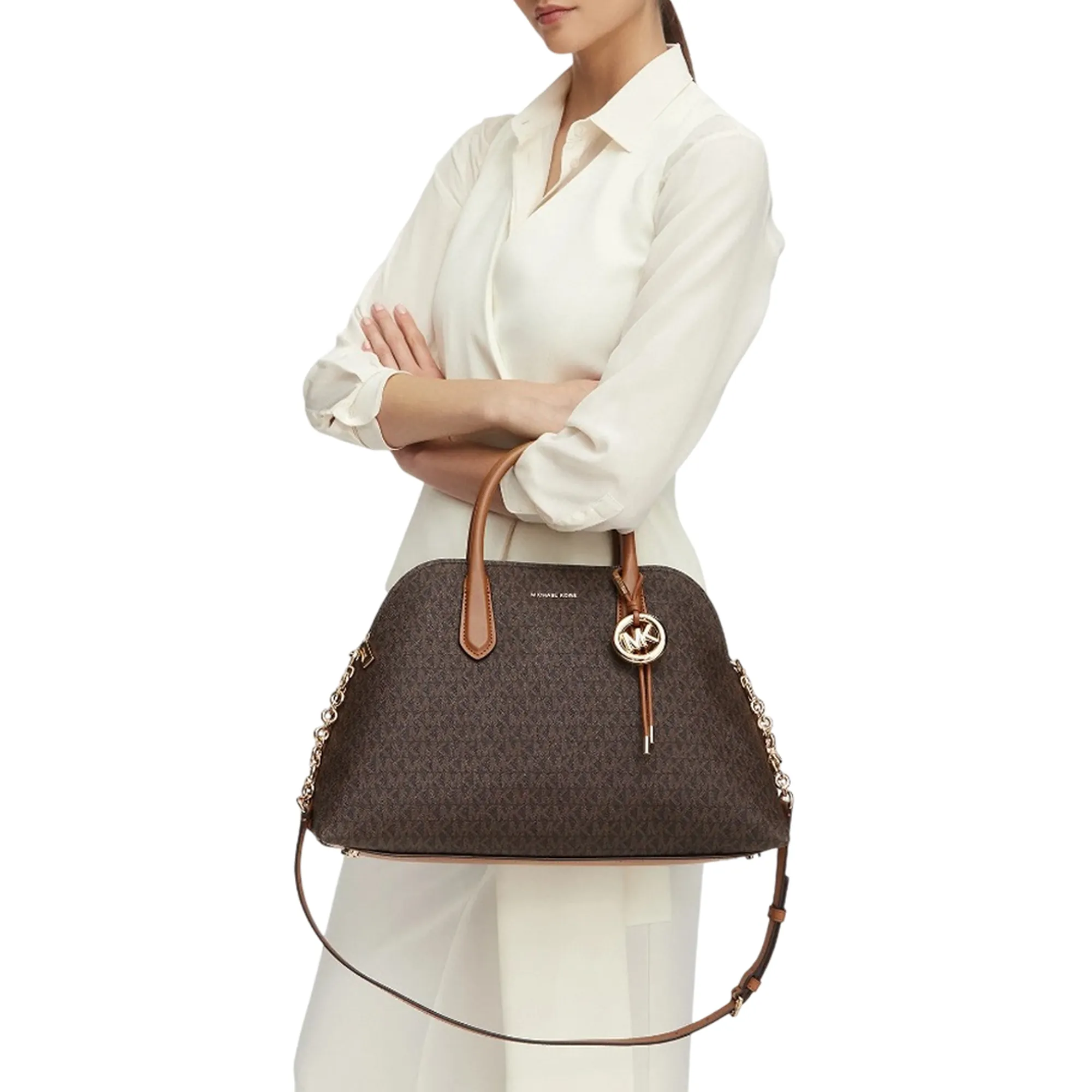 Michael Kors Borsa Freddie Grande Marrone 30T6Gx4S7B 183884