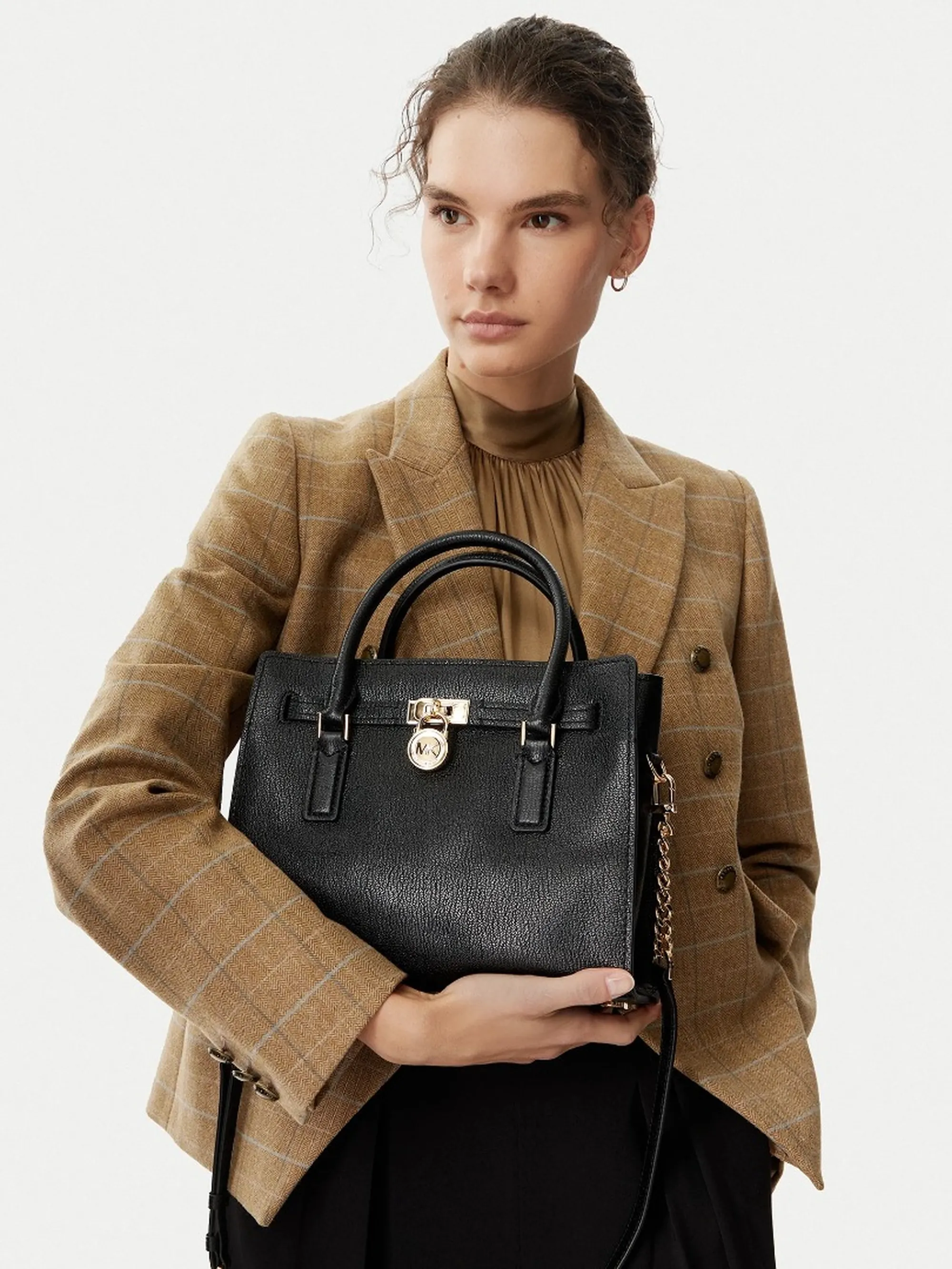 Michael Kors Borsa Tote Hamilton Piccola Nero 30T6Gnxs1L 183745