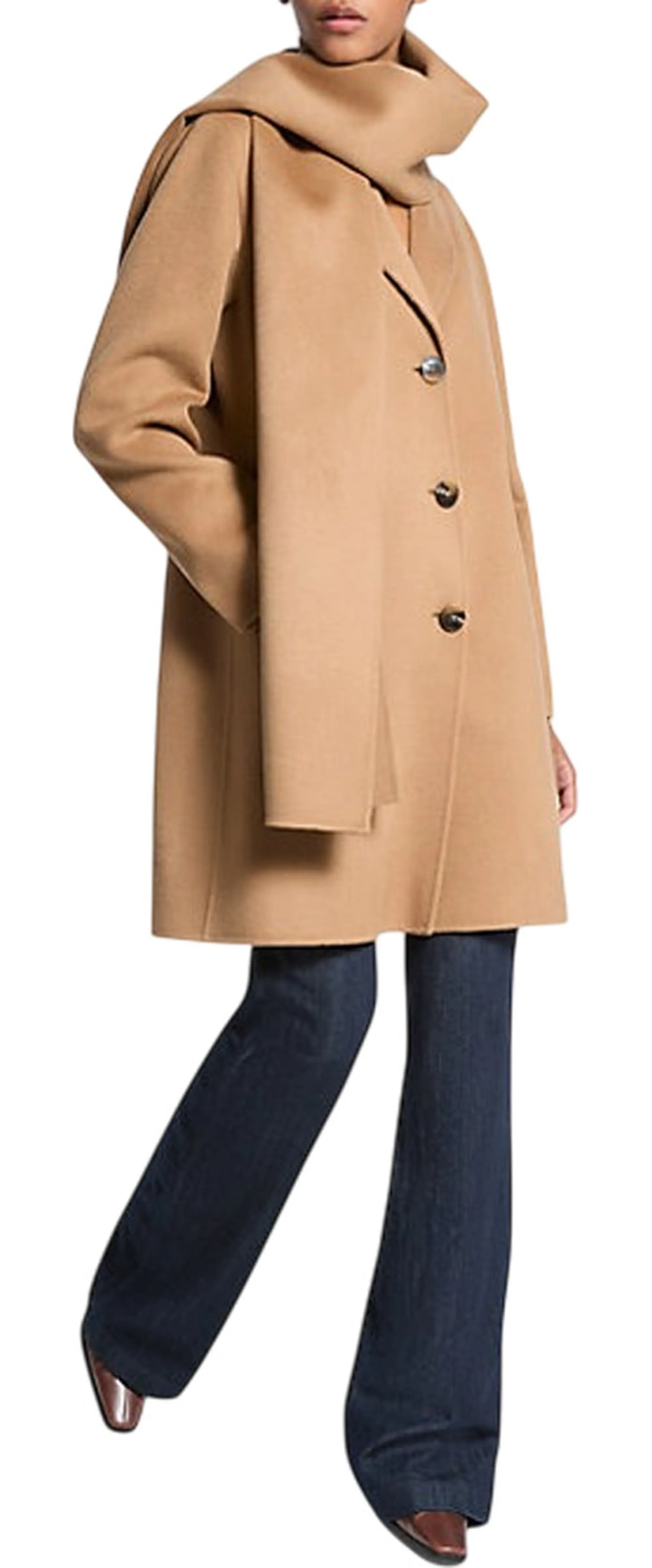 Michael Kors B'Wool Blend Coat' Camel 77A7146M22 157697