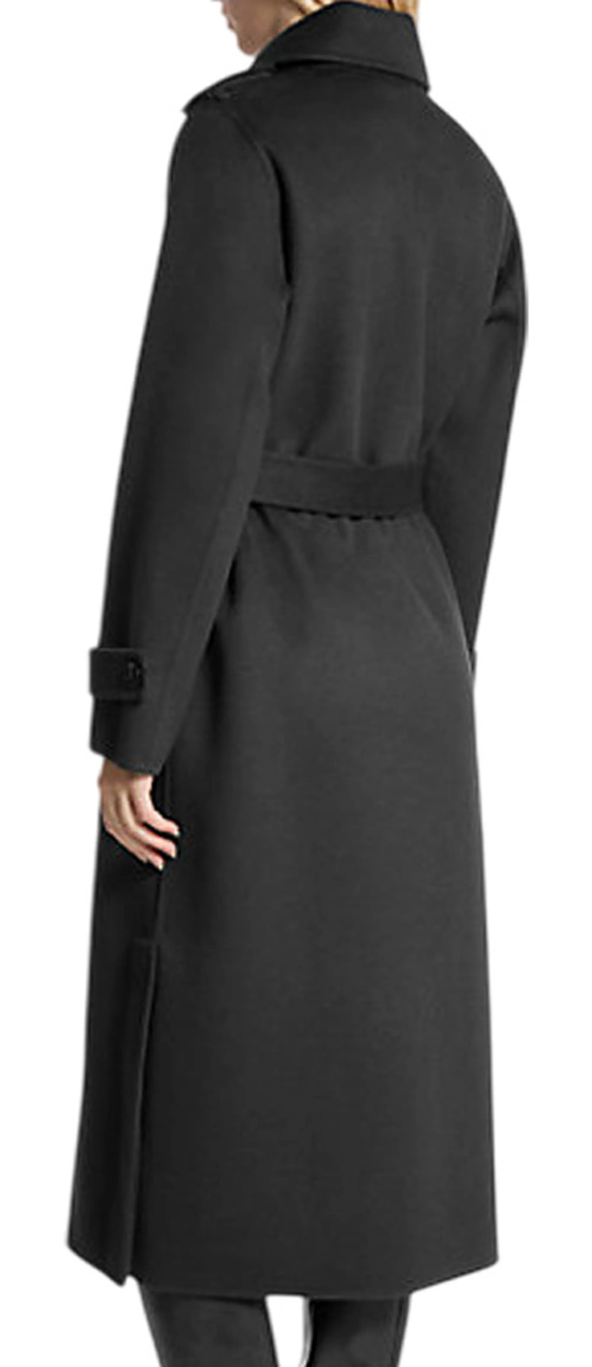 Michael Kors B'Wool Blend Coat With Belt' Black 77A7150M21 165432