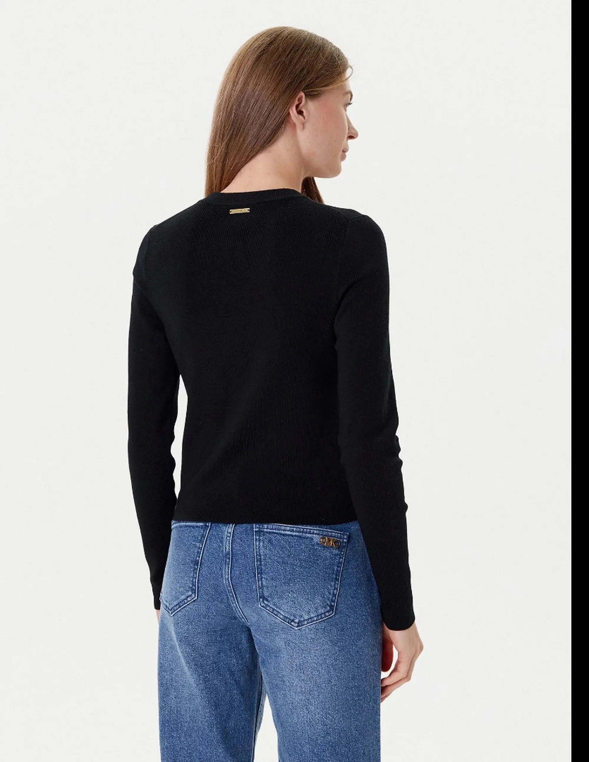 Michael Kors Cardigan In Lana Merino Nero Mt5617W4Vr 183773