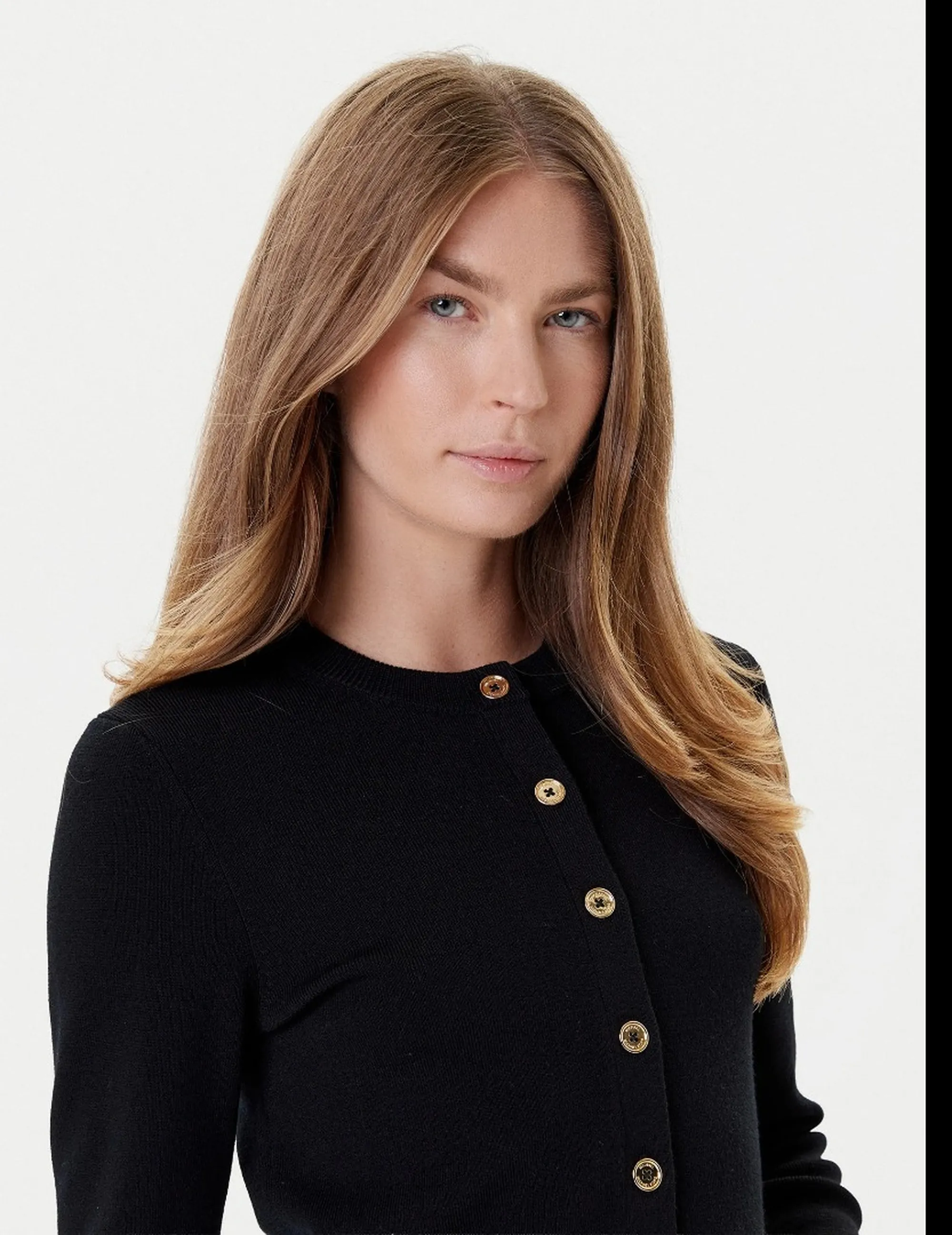 Michael Kors B'Merino Wool Cardigan' Black Mt5617W4Vr 183774