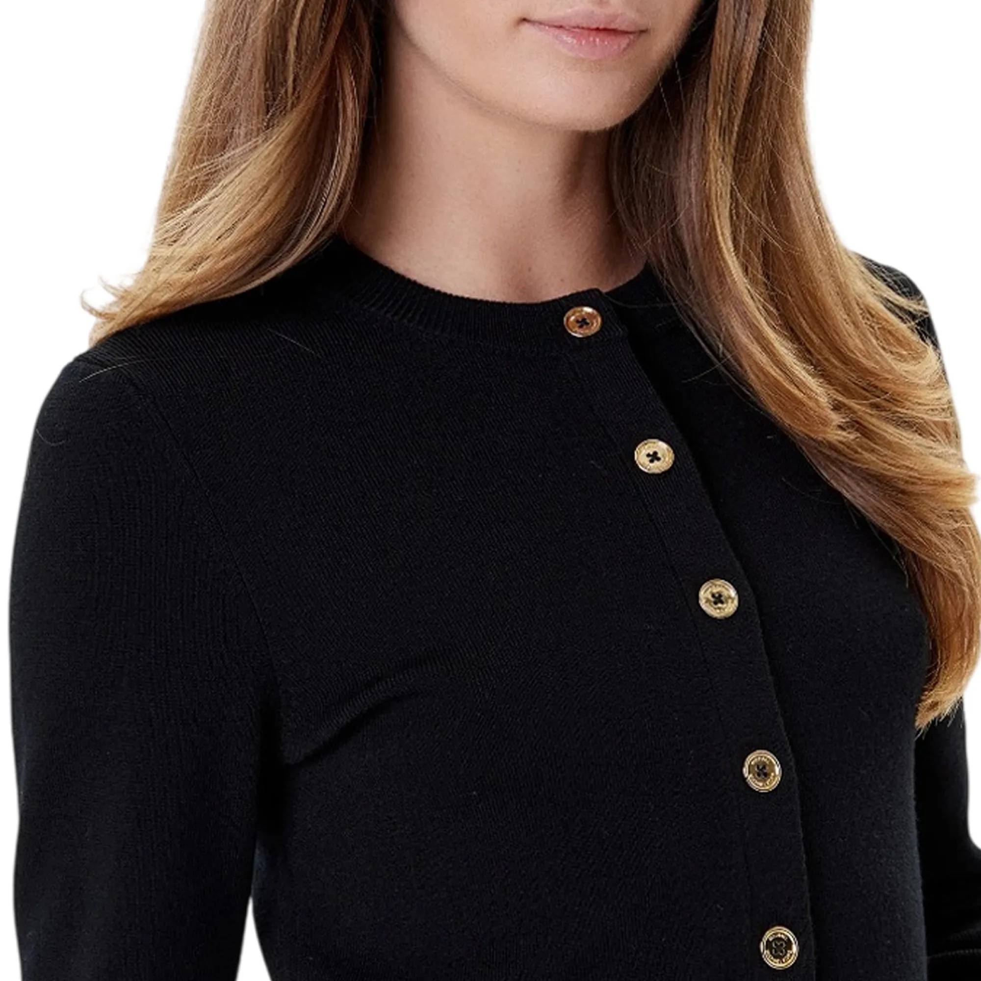 Michael Kors B'Merino Wool Cardigan' Black Mt5617W4Vr 183852