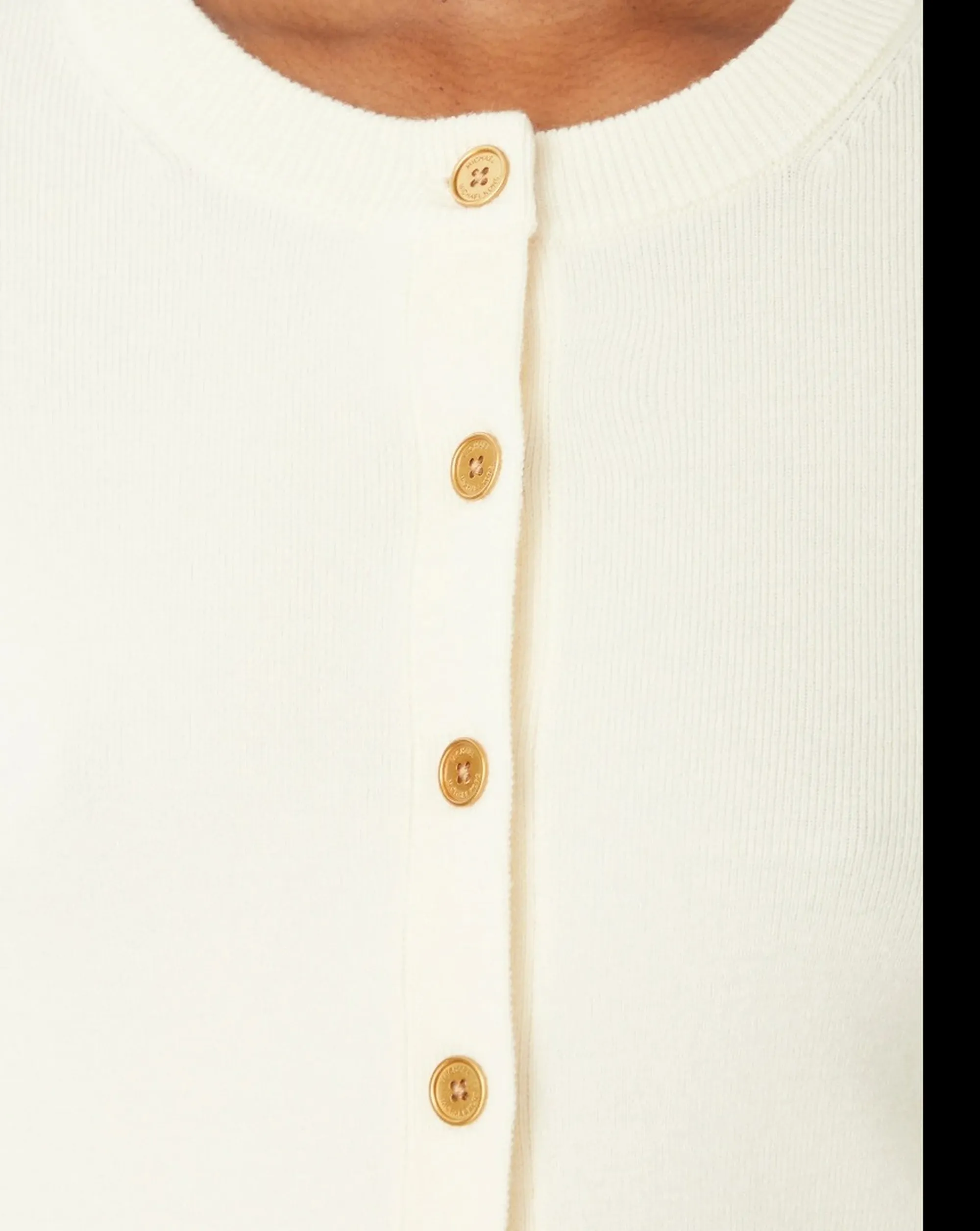 Michael Kors Cardigan In Lana Merino Osso Mt5617W4Vr 183780