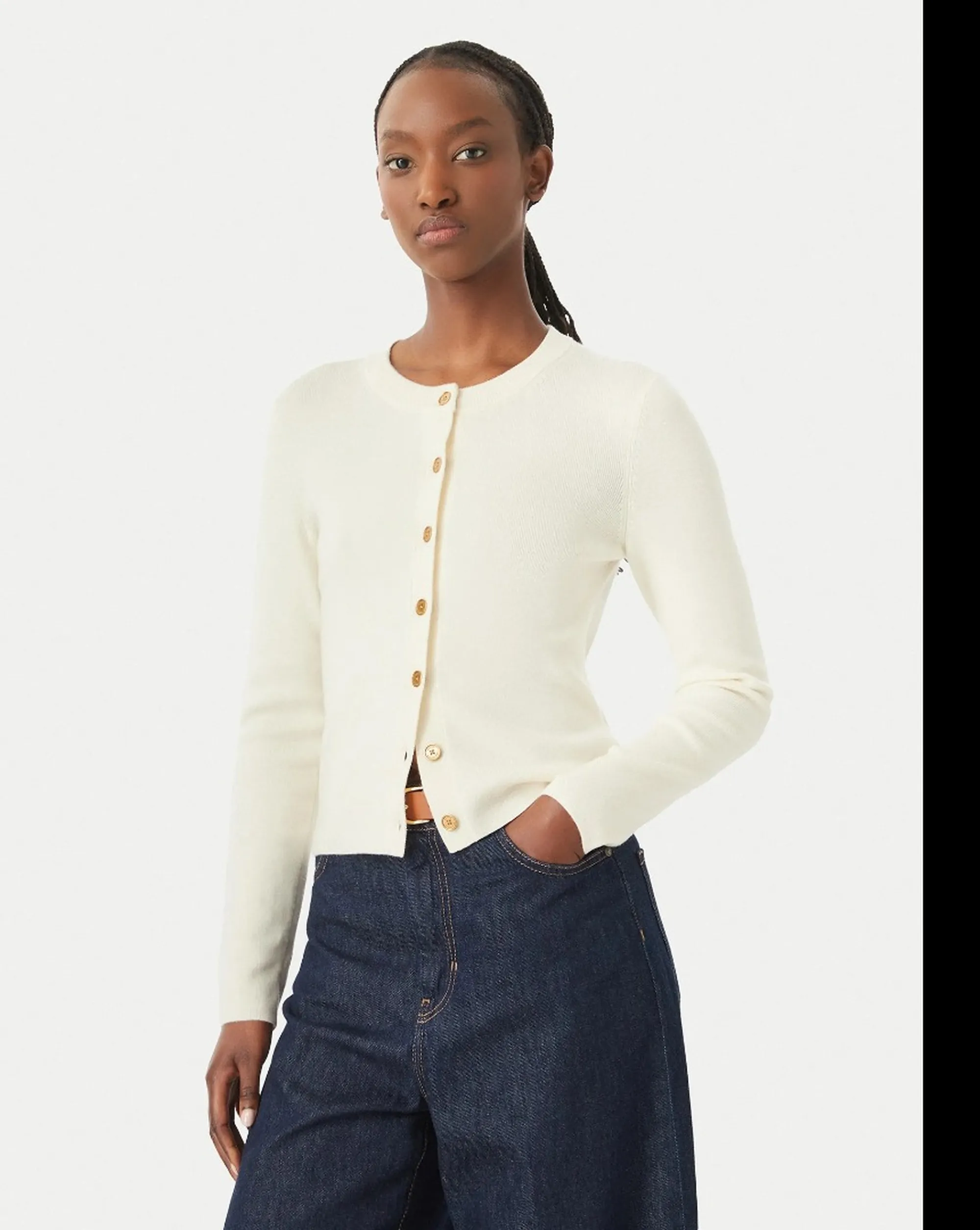 Michael Kors Cardigan In Lana Merino Osso Mt5617W4Vr 183781