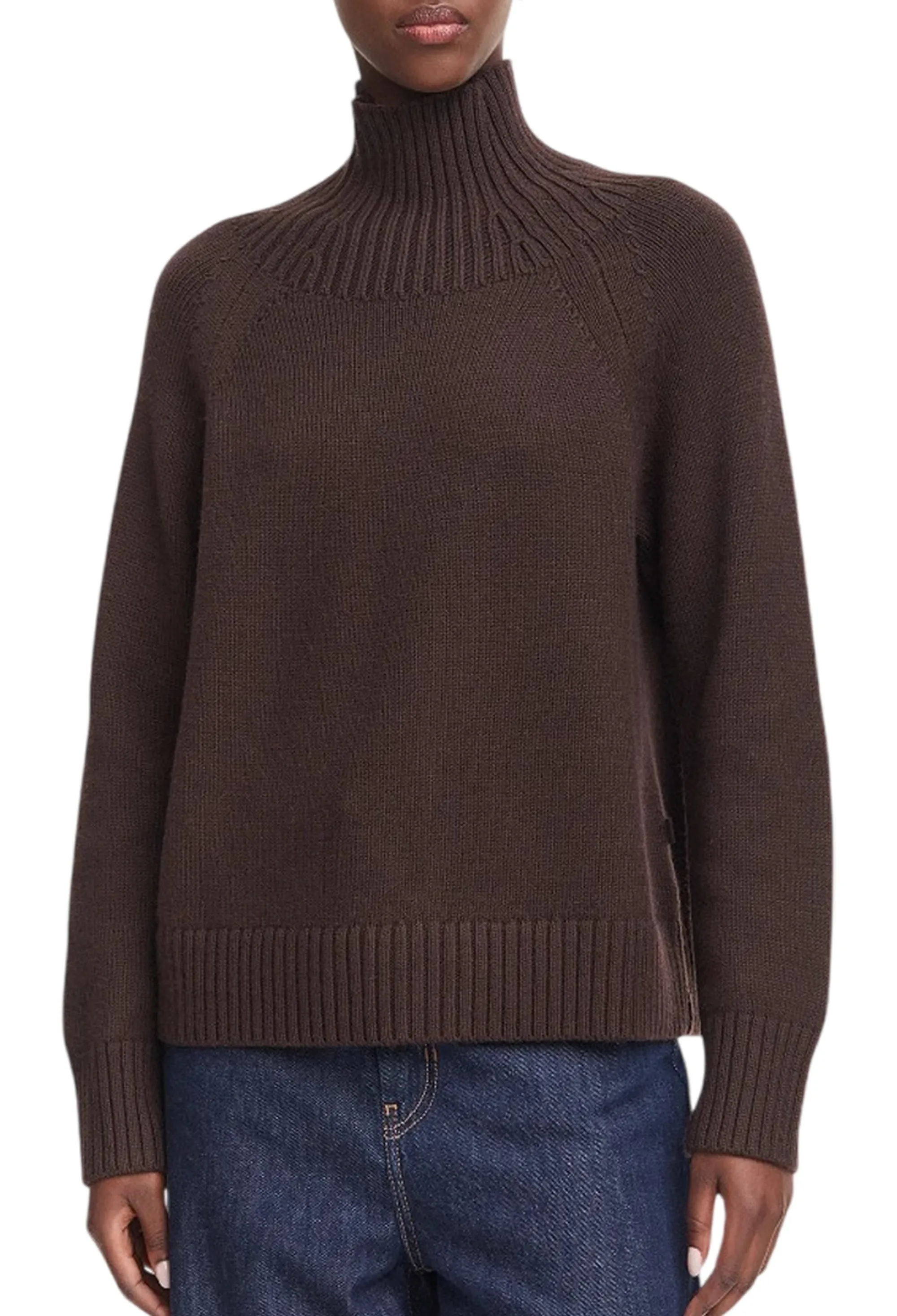 Michael Kors B'Wool Turtleneck' Chocolate Mf661Cgf2G 185306