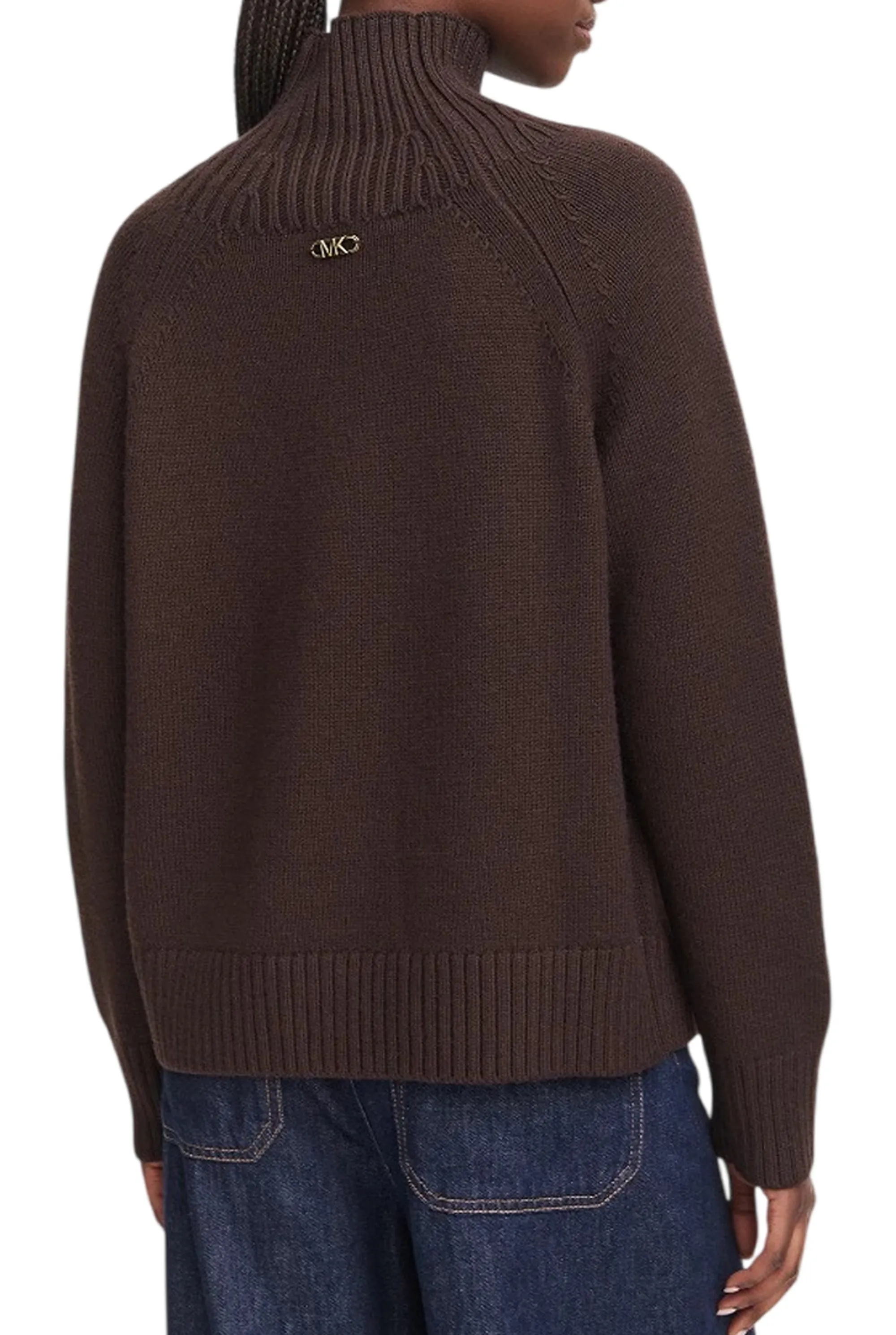 Michael Kors B'Wool Turtleneck' Chocolate Mf661Cgf2G 185307