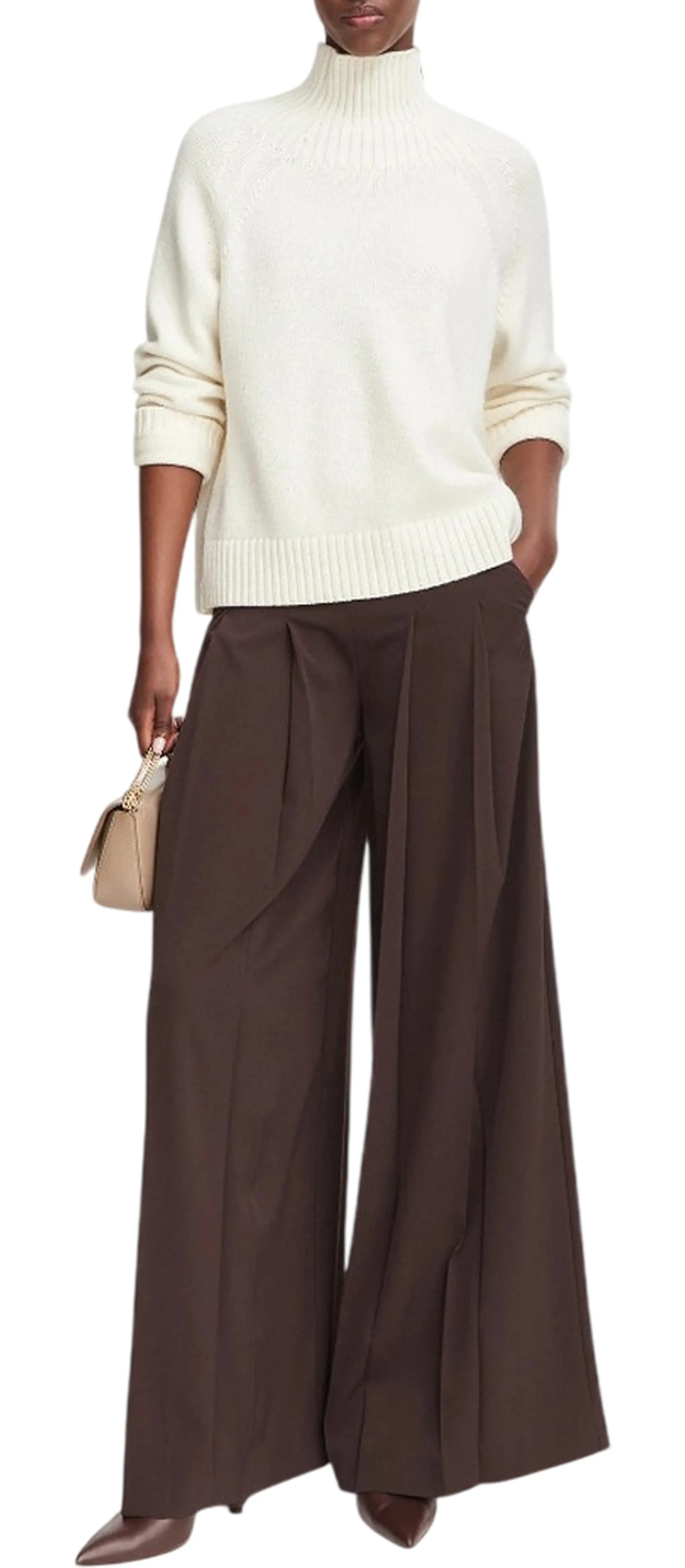 Michael Kors B'Wool Turtleneck' Cream Mf661Cgf2G 185305