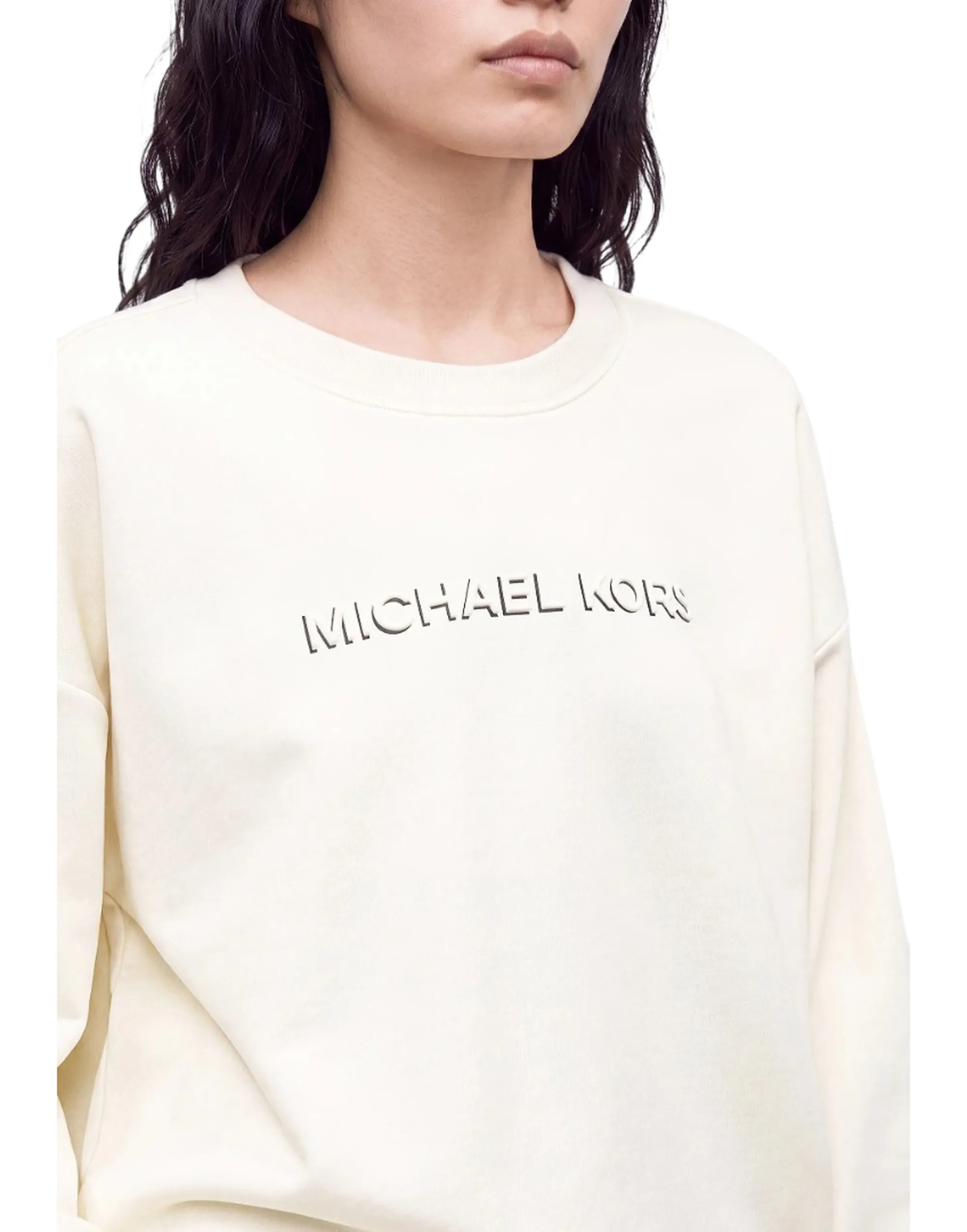 Michael Kors B'Cotton Sweatshirt' Bone Mr651Z64My 183841
