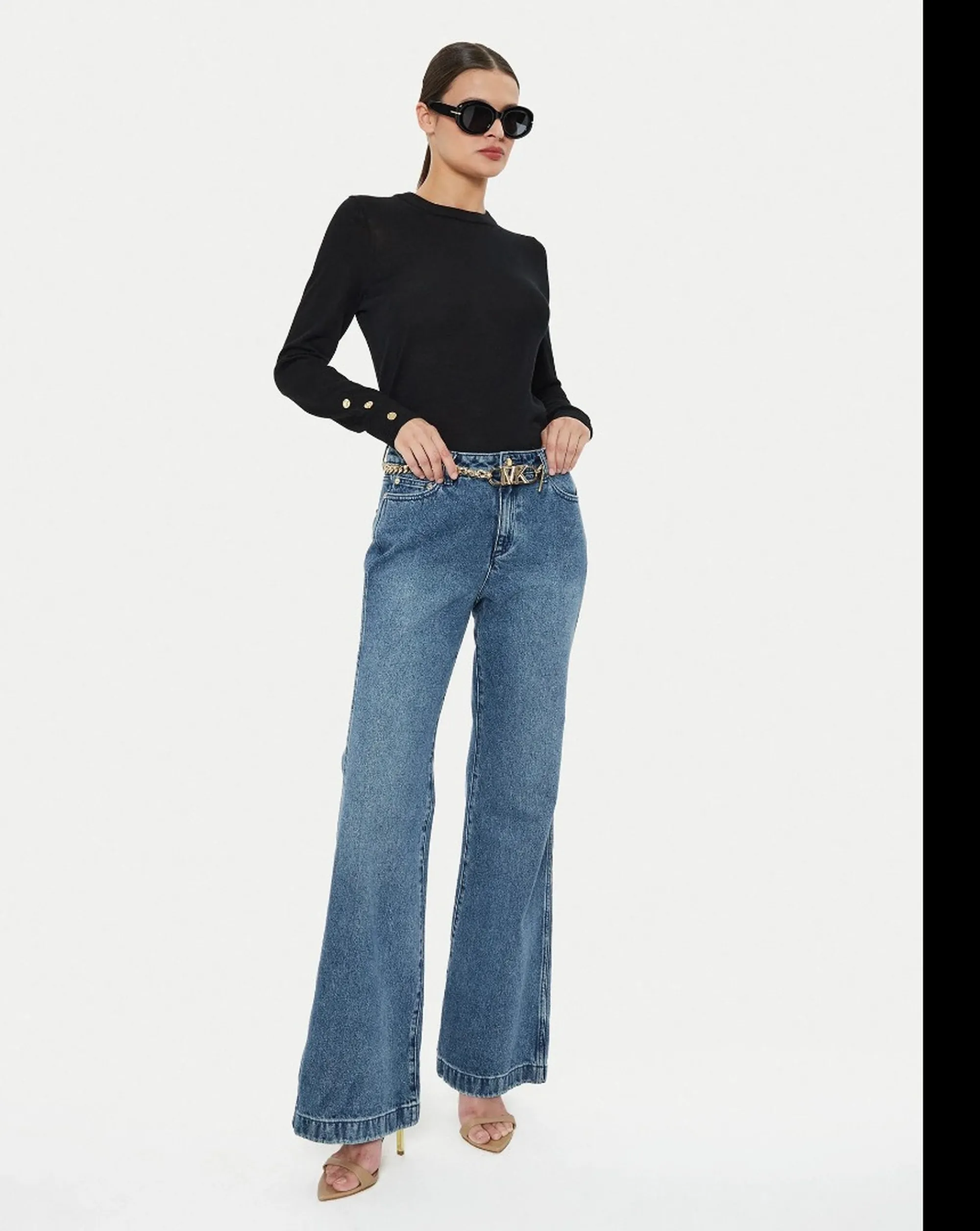 Michael Kors B'Merino Wool Sweater' Black Ms460Xh4Vr 183767