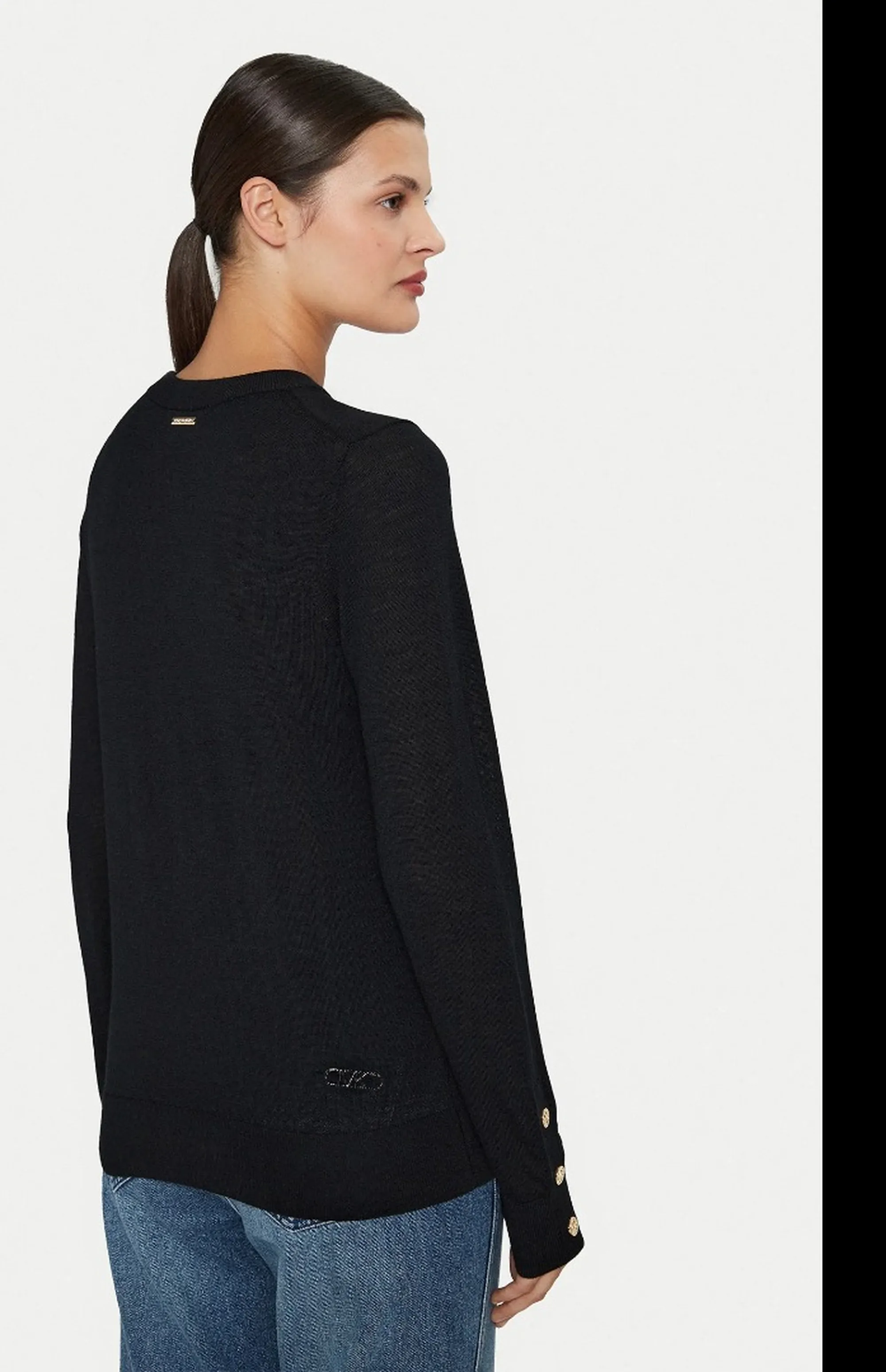 Michael Kors B'Merino Wool Sweater' Black Ms460Xh4Vr 183768