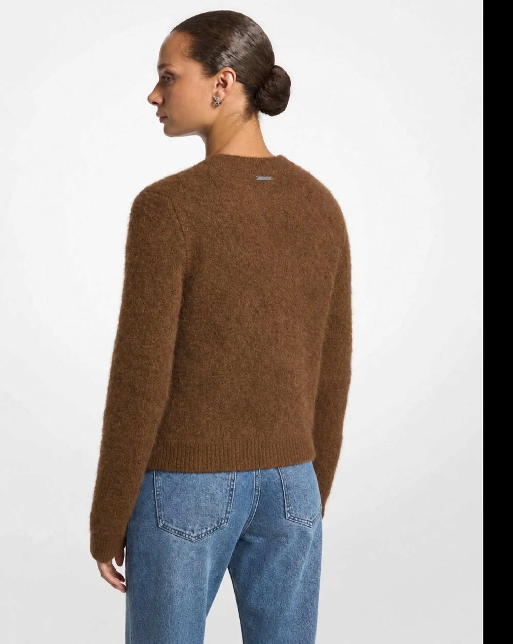 Michael Kors Maglia In Misto Alpaca Cammello Mf661Malfs 195685