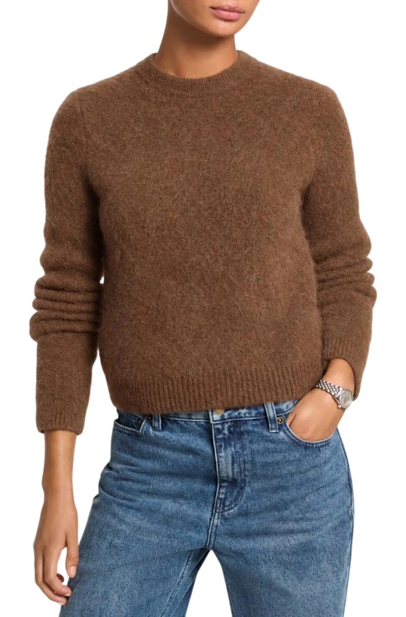 Michael Kors Maglia In Misto Alpaca Cammello Mf661Malfs 196148