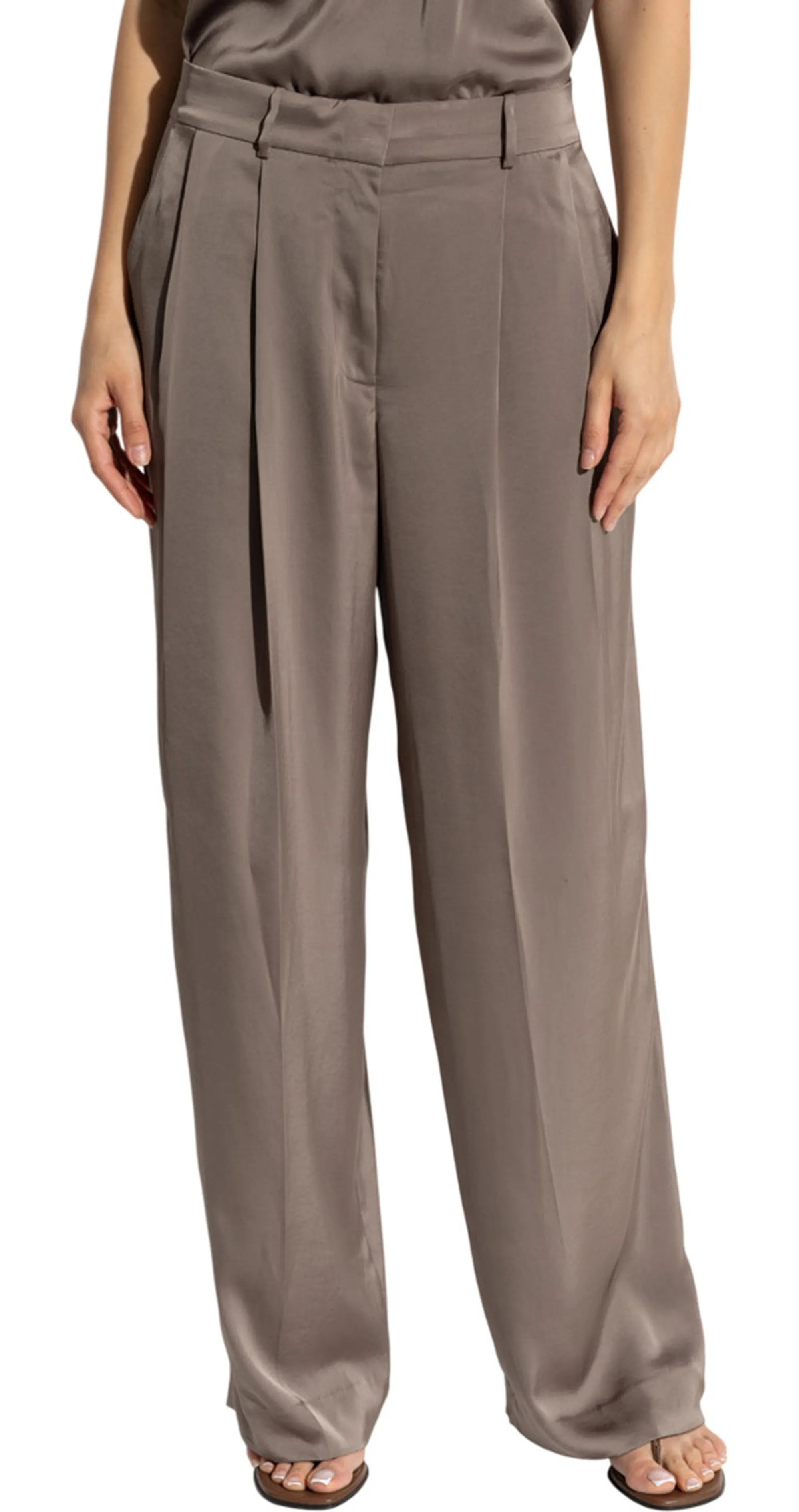 Michael Kors Pantalone A Gamba Larga Beige Mt530Vrayj 155013