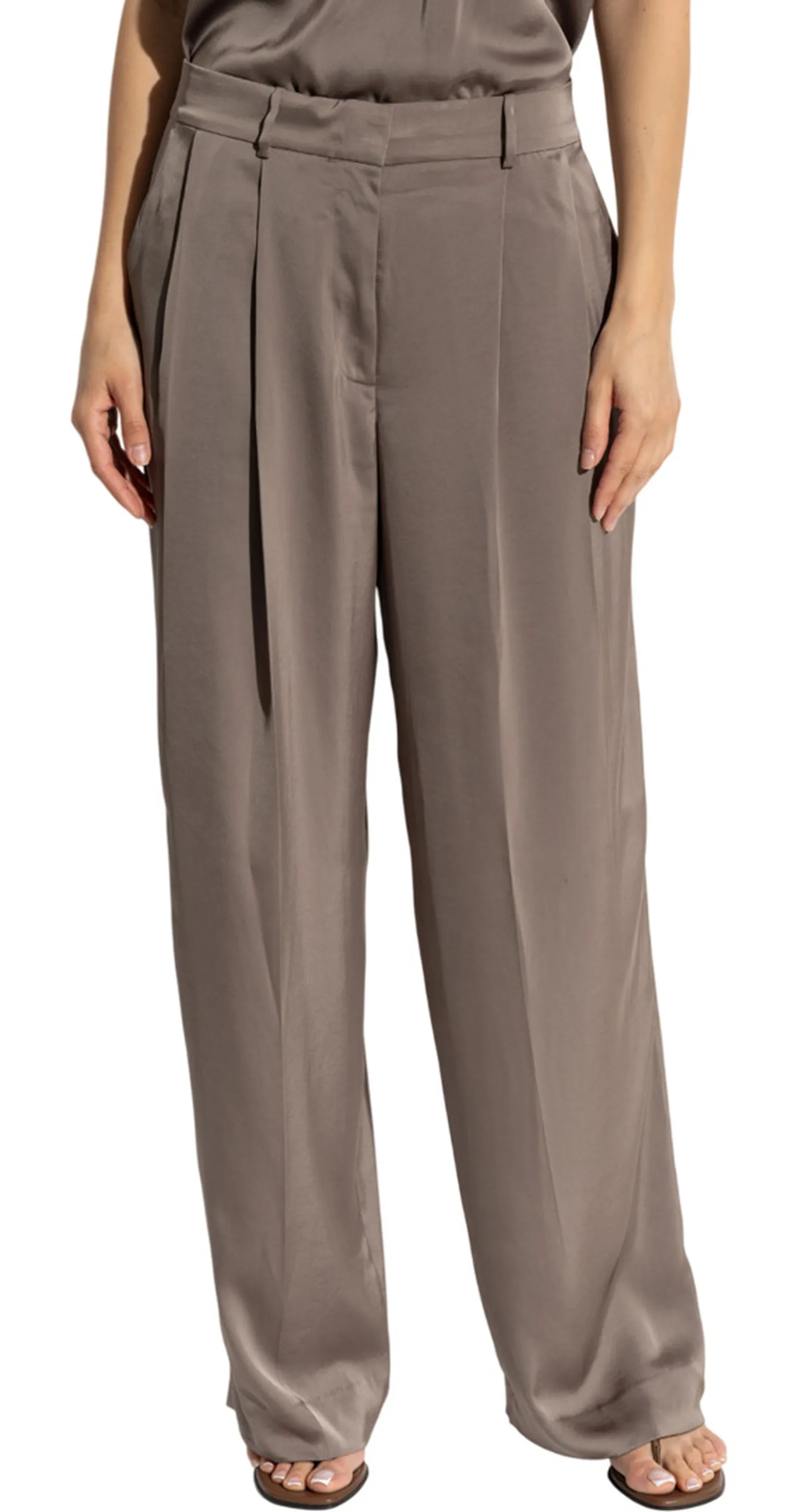 Michael Kors Pantalone A Gamba Larga Beige Mt530Vrayj 155013