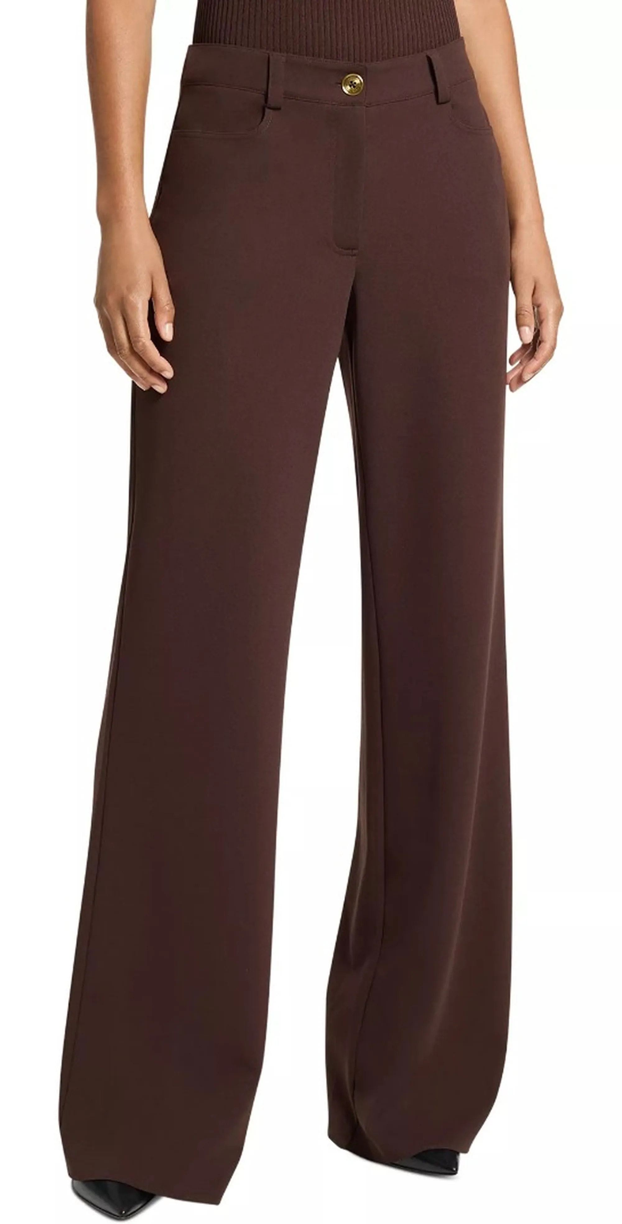 Michael Kors B'High Rise Bootcut Pant' Chocolate Mf63120667 191855