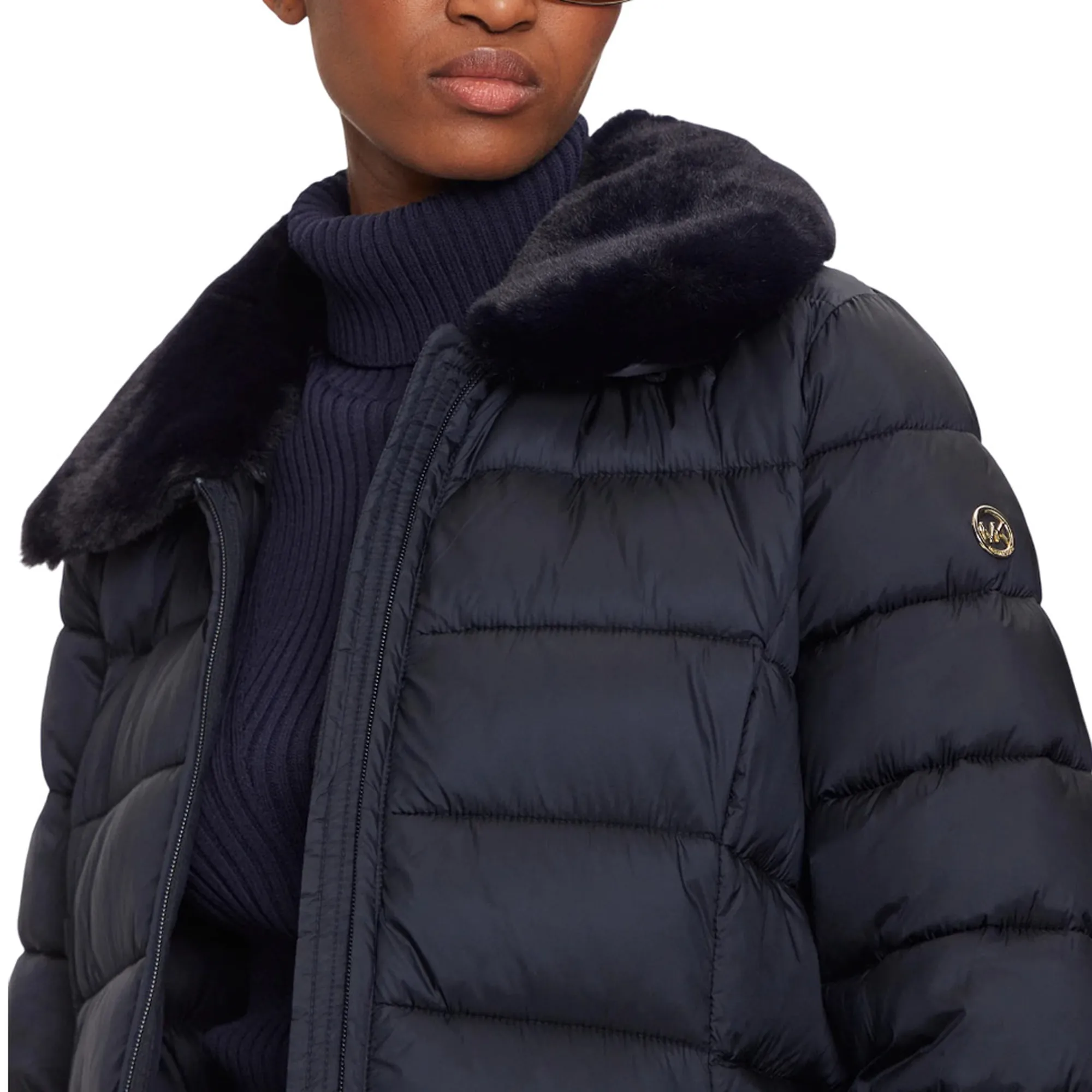 Michael Kors B'Quilted Nylon Down Jacket' Blu 77B6597M42 157689
