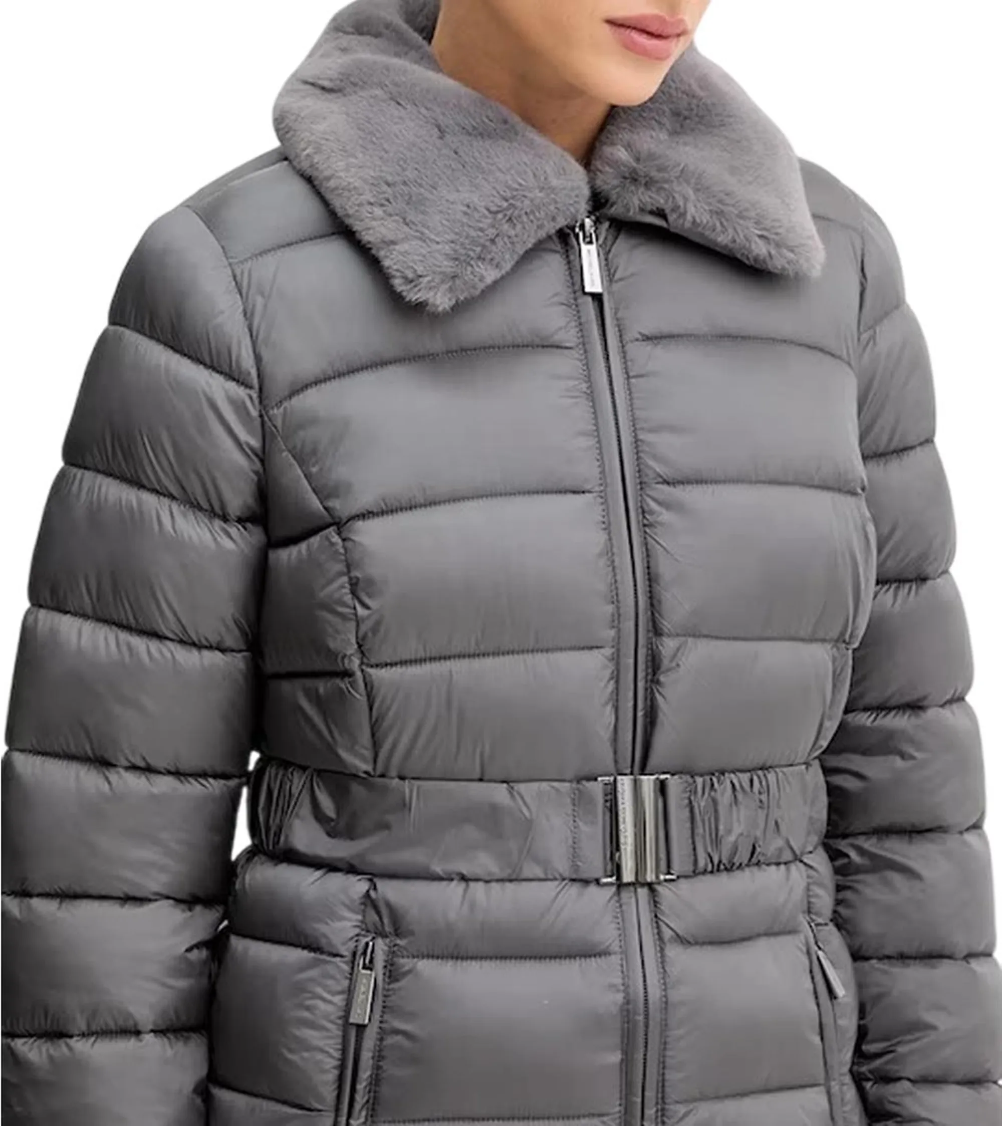 Michael Kors B'Quilted Nylon Down Jacket' Grey 77B6597M42 168825