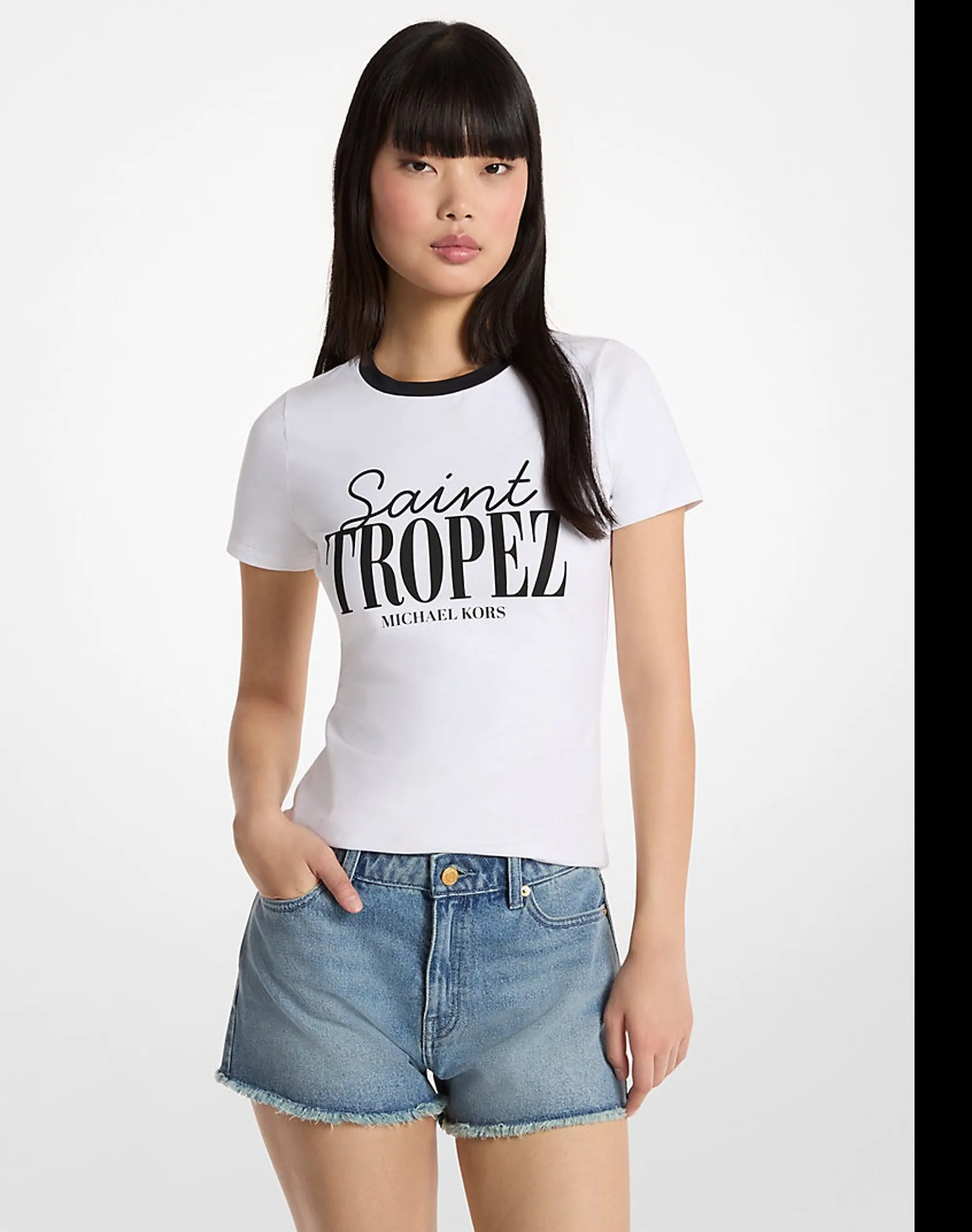 Michael Kors T-Shirt Bianco Ms6520Fanu 179805